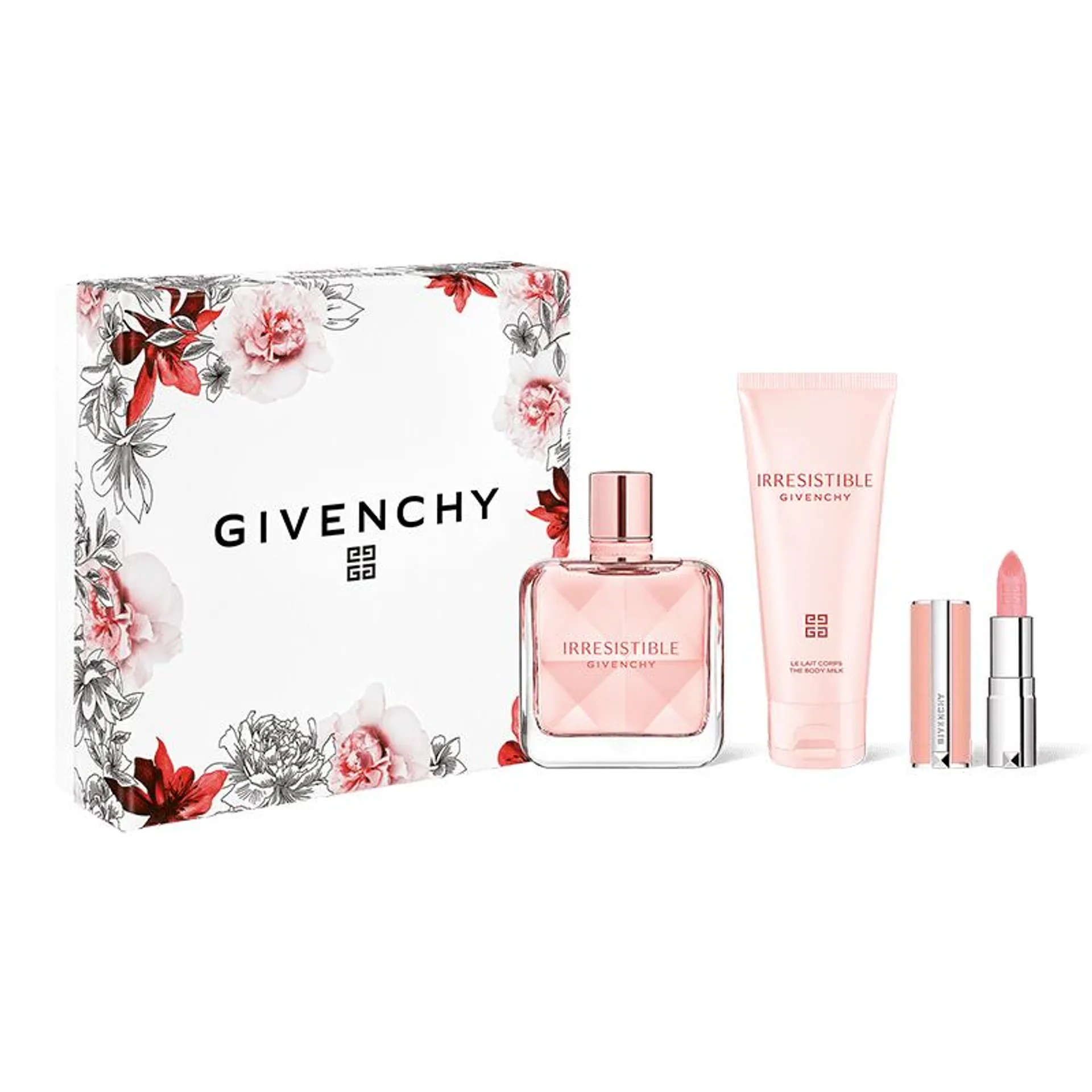 IRRESISTIBLE 50ML EAU DE PARFUM, BODY LOTION 75ML, MINI ROSE PERFECTO N.1