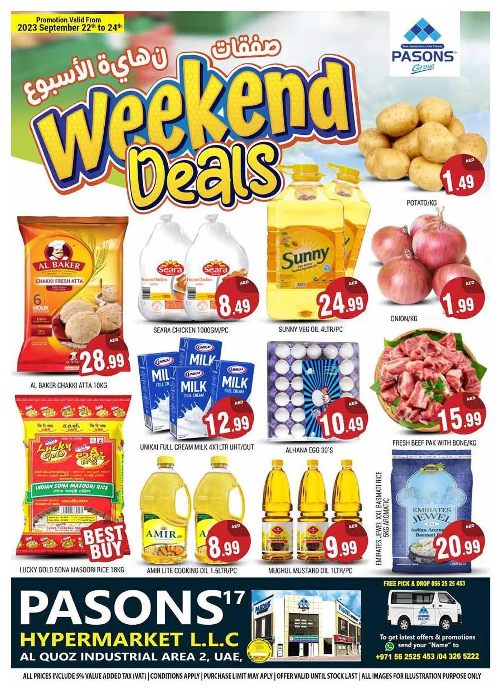 Pasons catalogue from 22 September to 24 September 2023 - Offers page 1