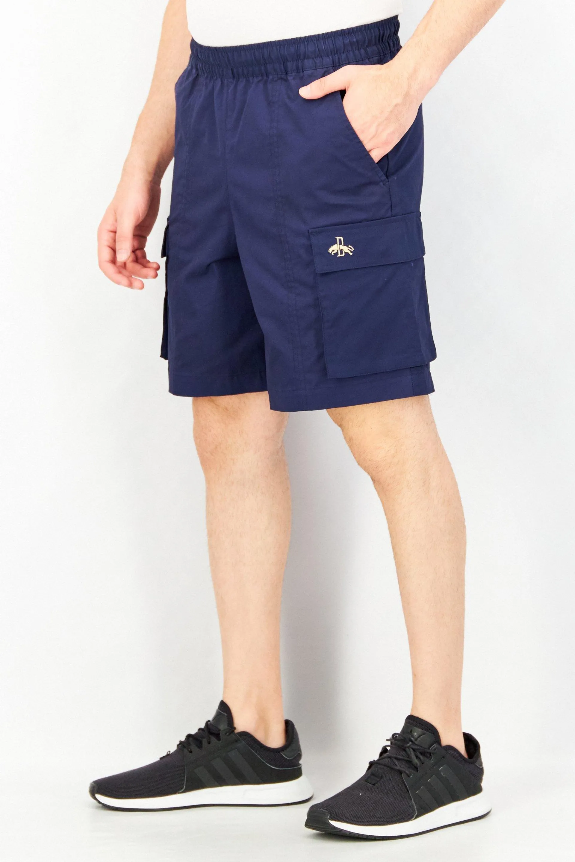 Men Sportswear Fit Outdoor Shorts, Navy