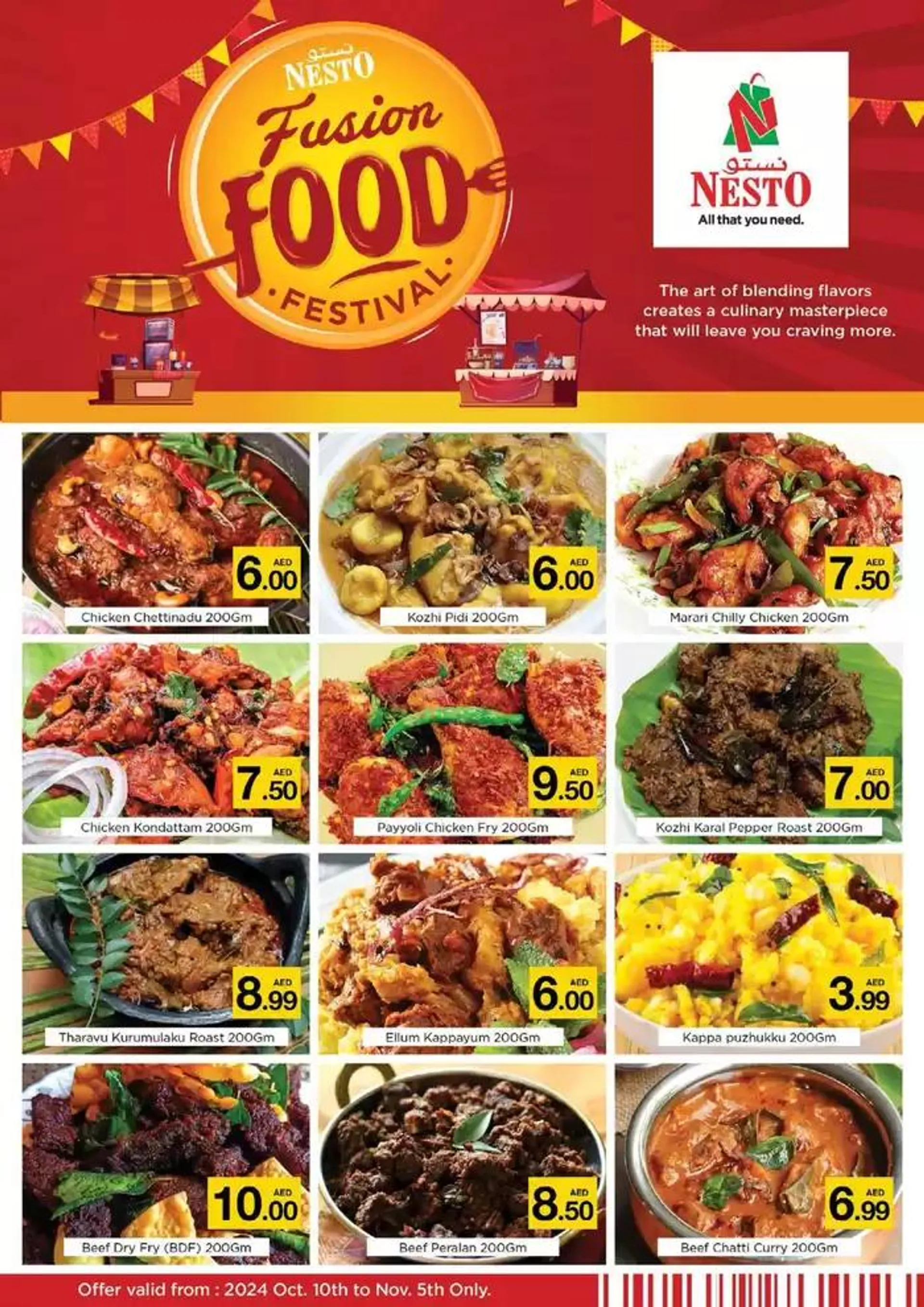 Fusion Food Festival from 11 October to 5 November 2024 - Offers page 1