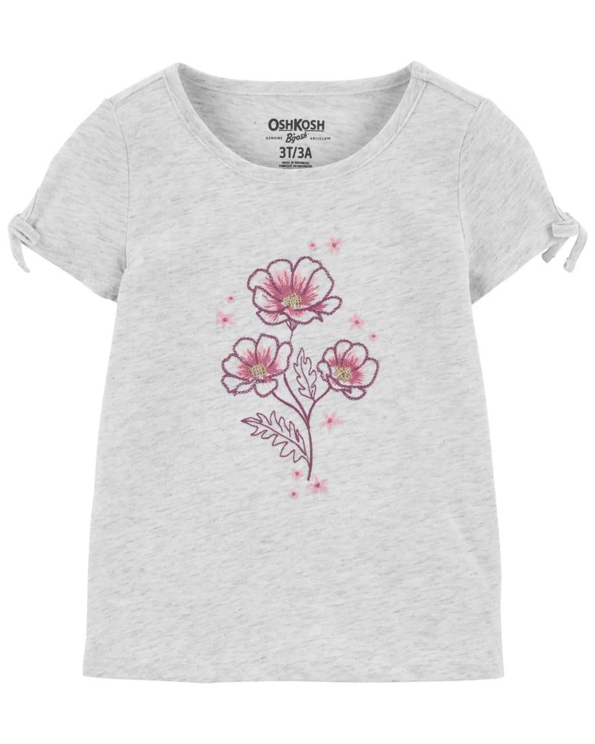 Embroidered Flower Tee