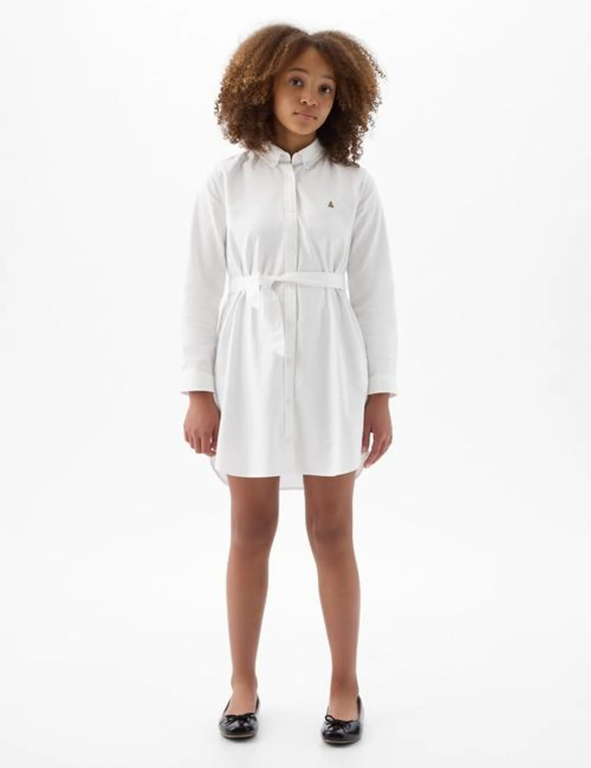 Kids Belted Shirtdress