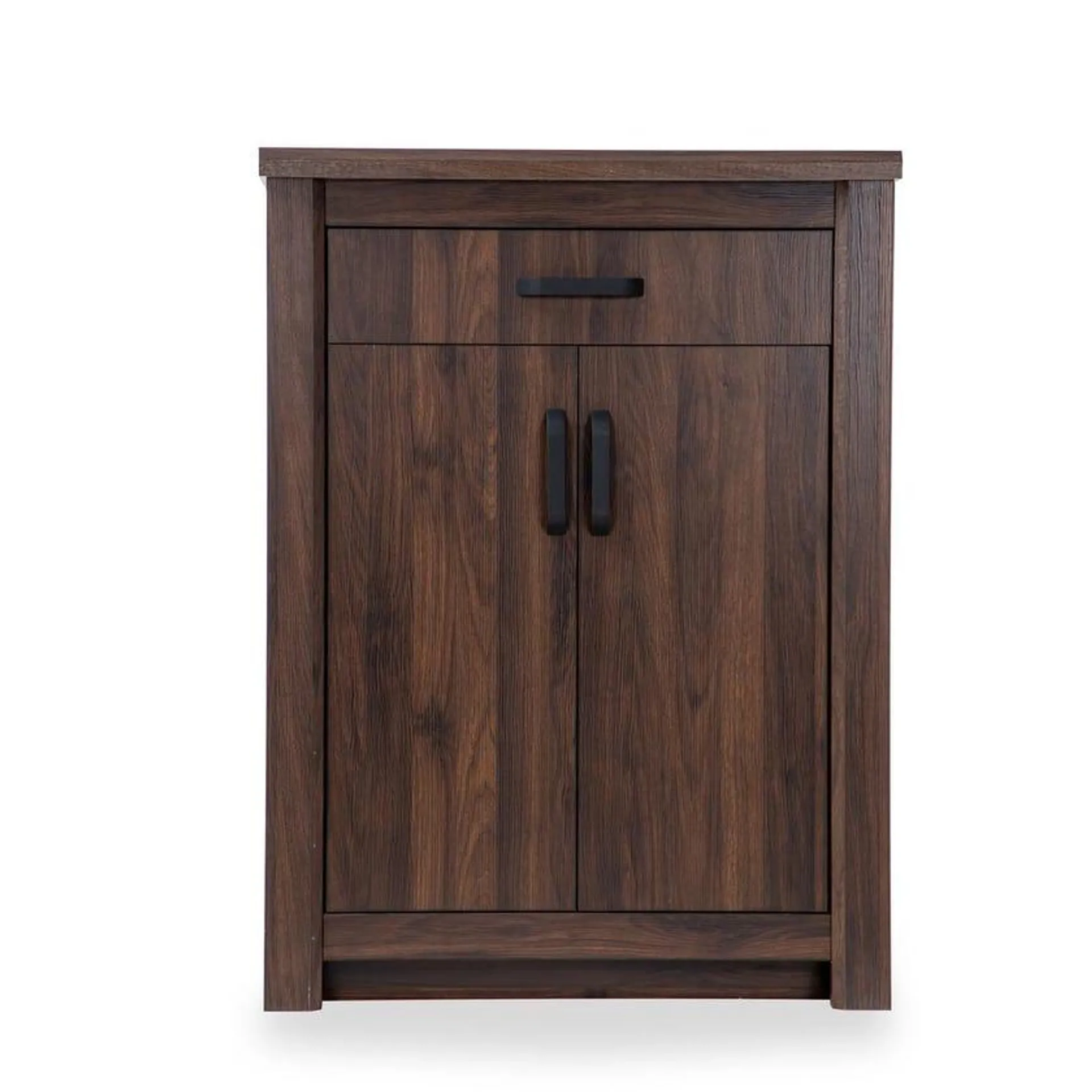 Braxton 2-Door Shoe Cabinet for 15 pairs, Antique Walnut