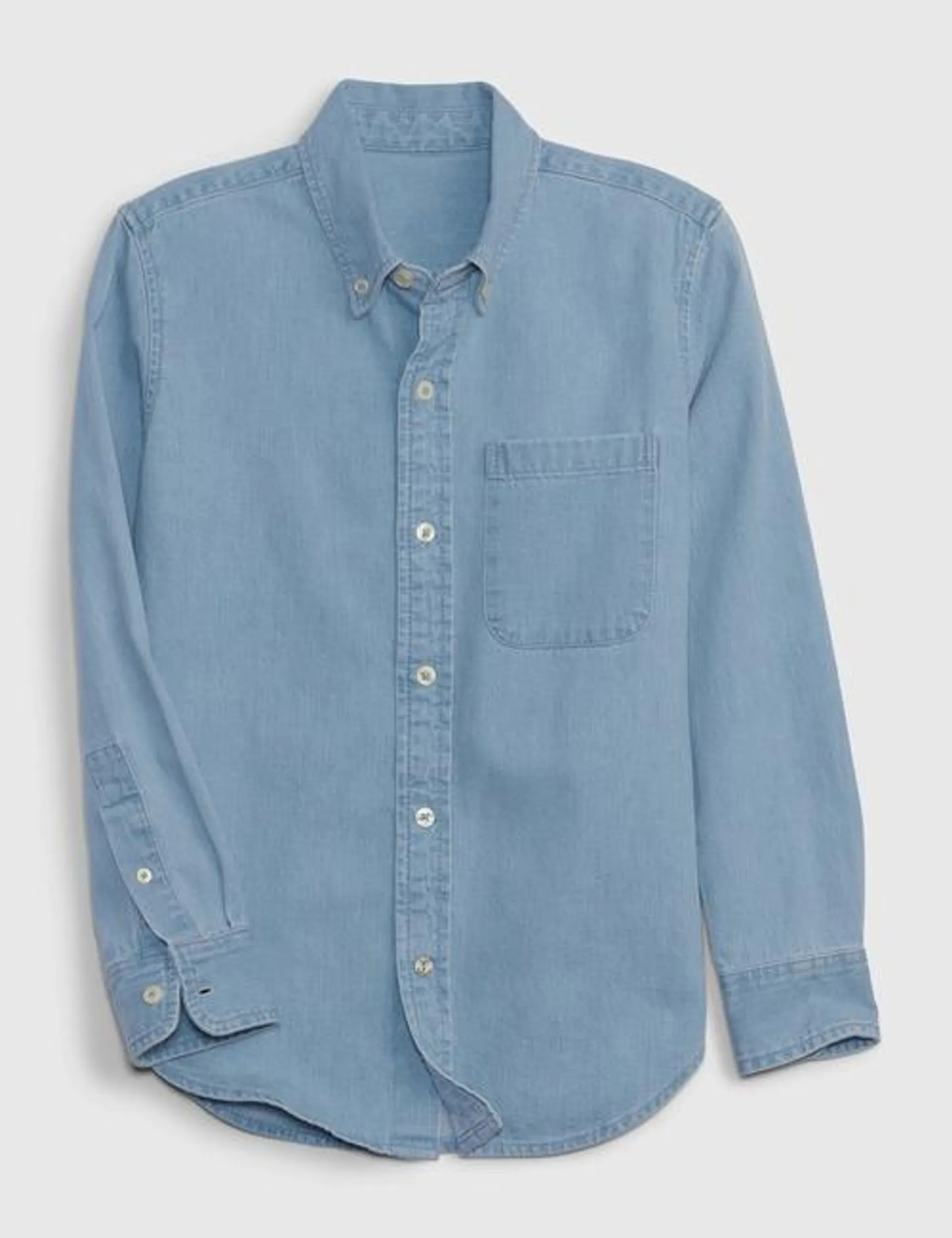 Kids Chambray Button-Up Shirt