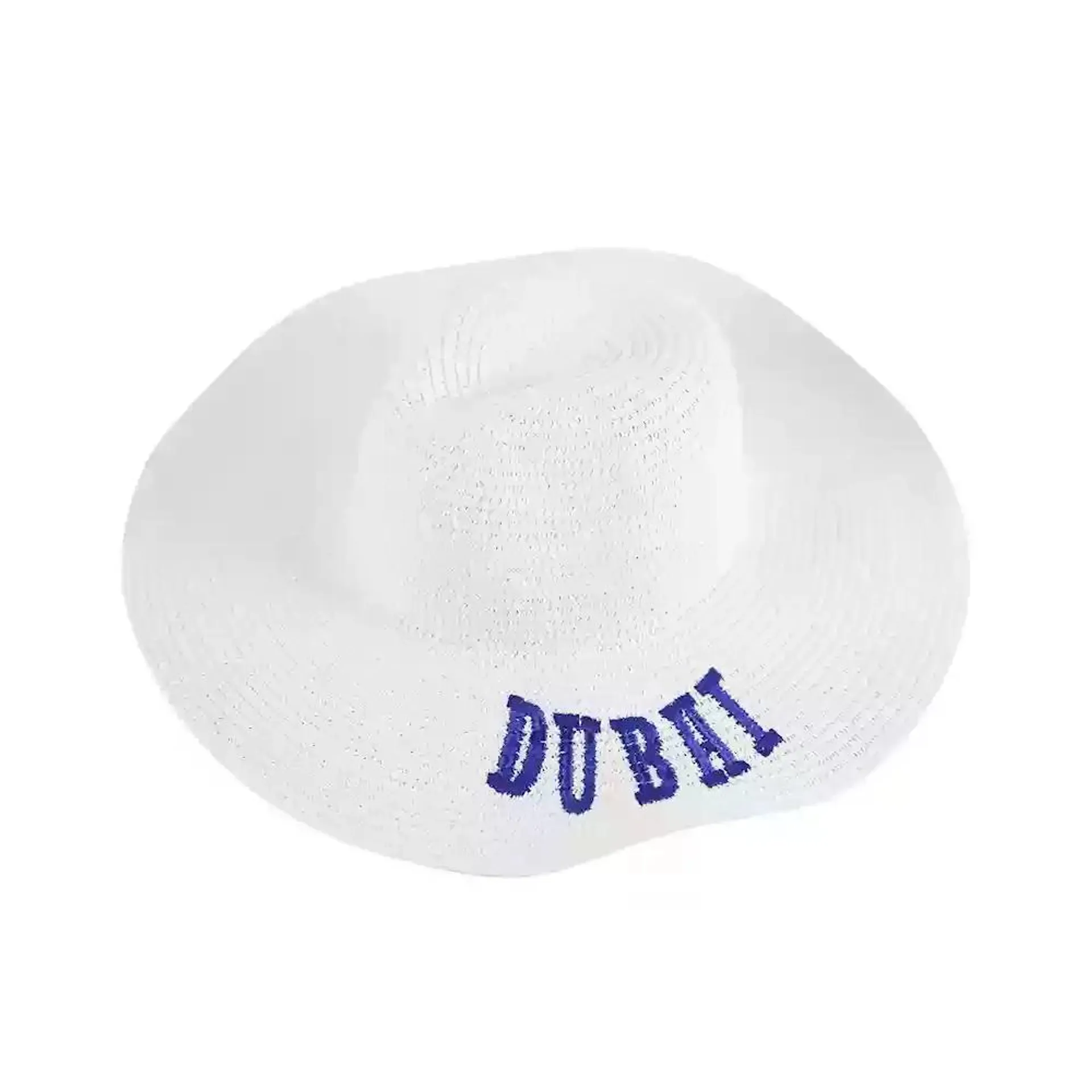 Summer Sun Big Straw Hat For Ladies Large Floppy And Foldable- White