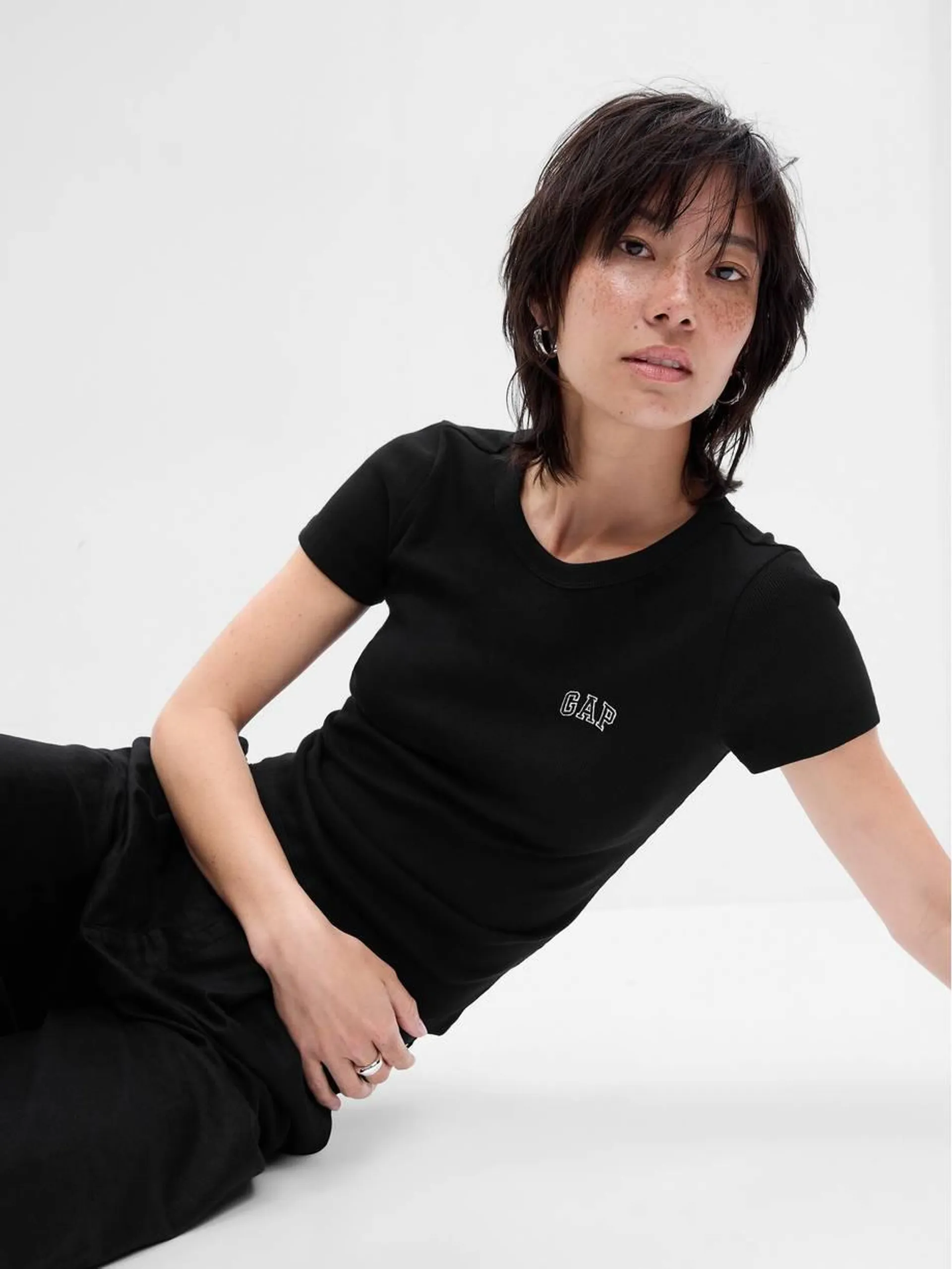 Fitted Ribbed T-Shirt