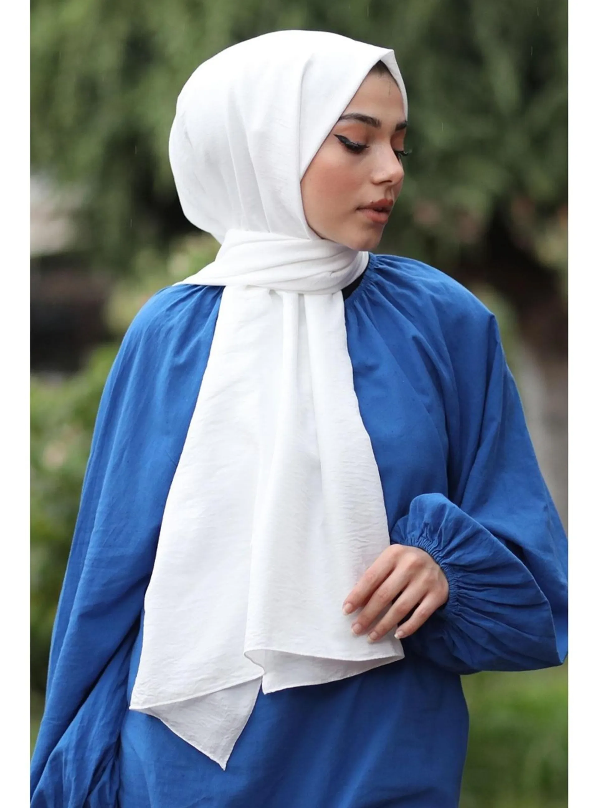 Ecru - Plain - Shawl