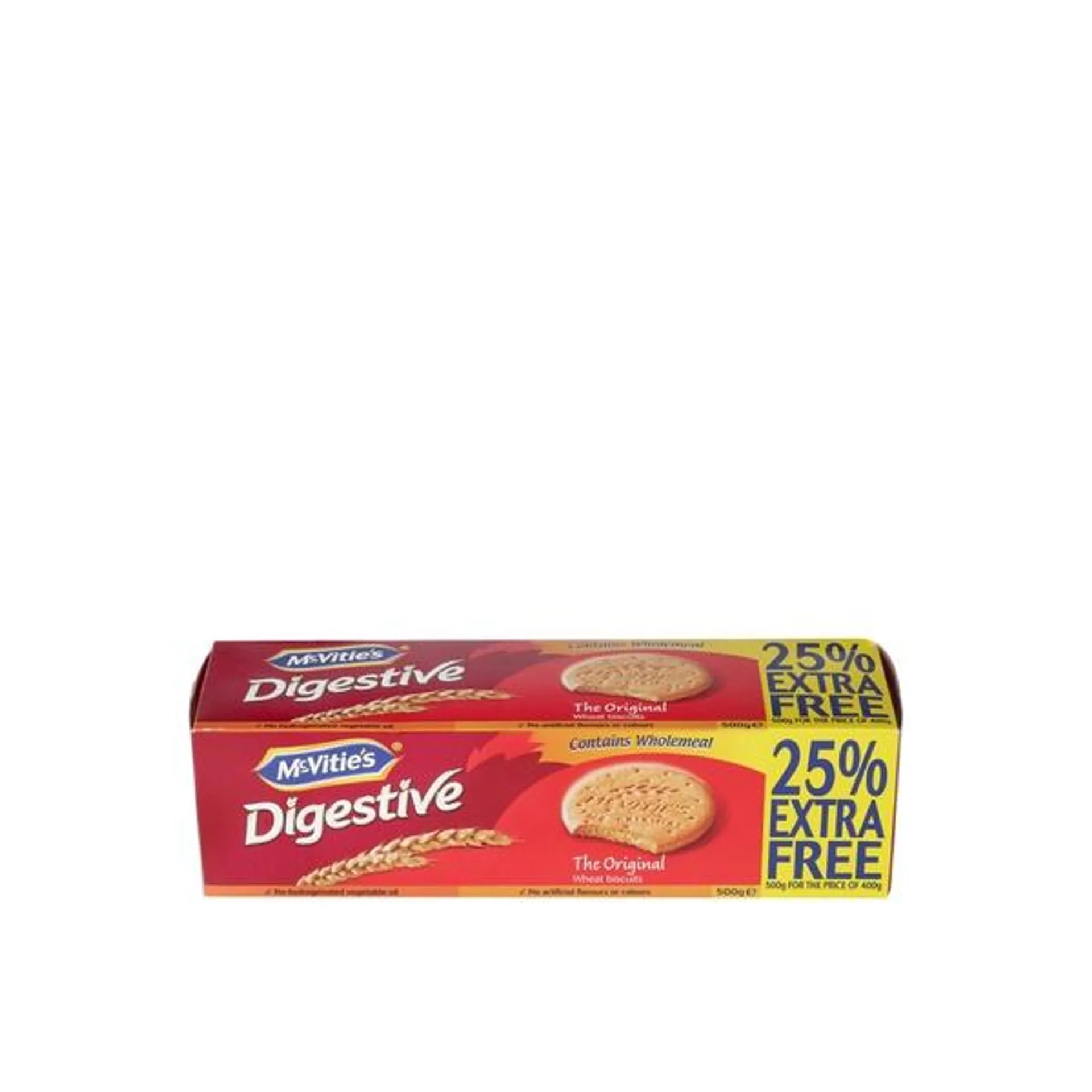 McVitie’s Digestive Biscuits 400g and 25% Extra