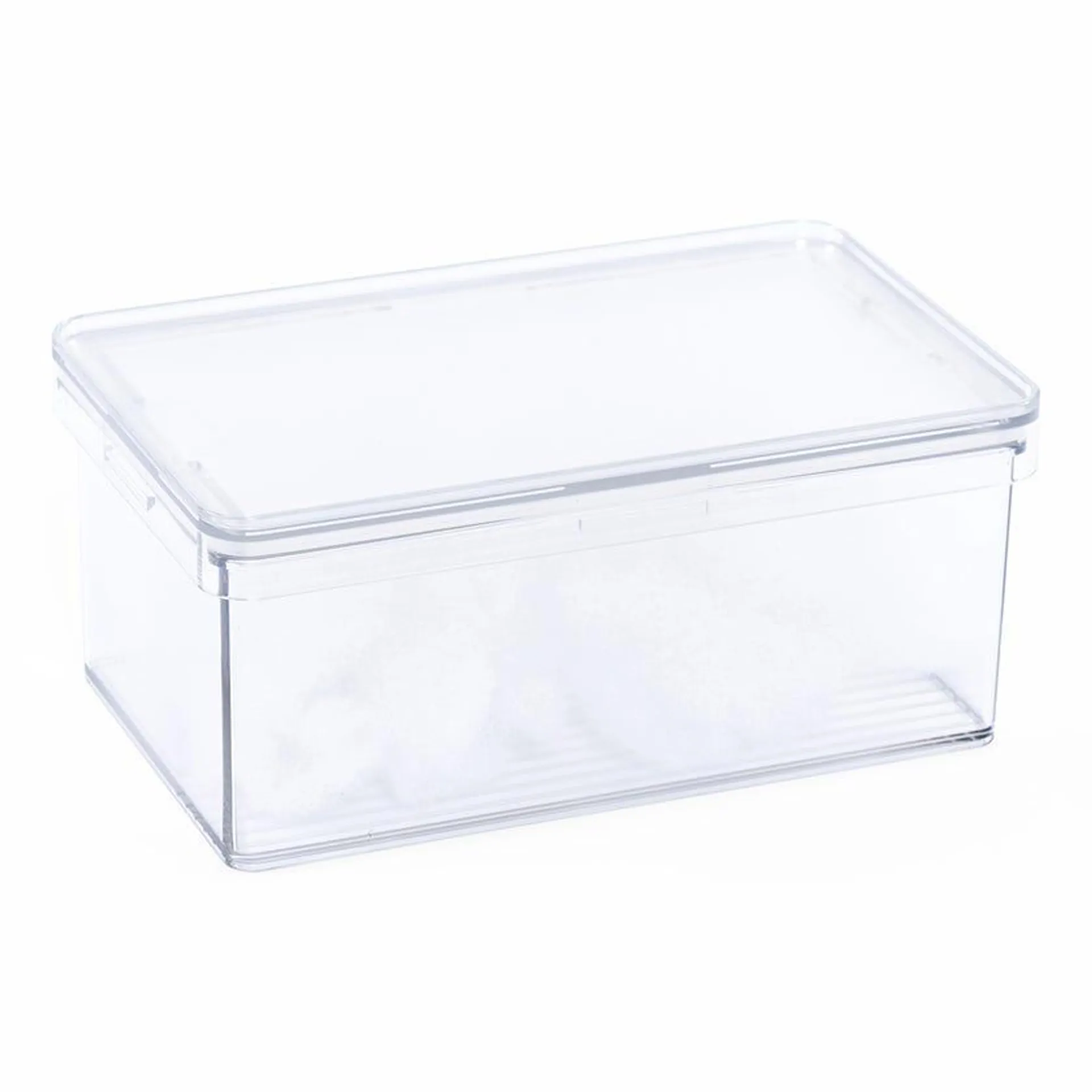 All Purpose Short Storage Bin, Clear - Mini, 9.4x6.7 cm