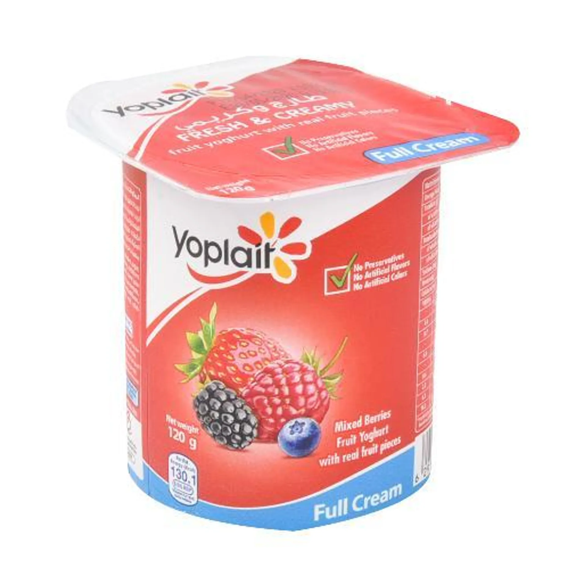 Yoplait Fresh Yoghurt Full Cream Mix Berries 120g