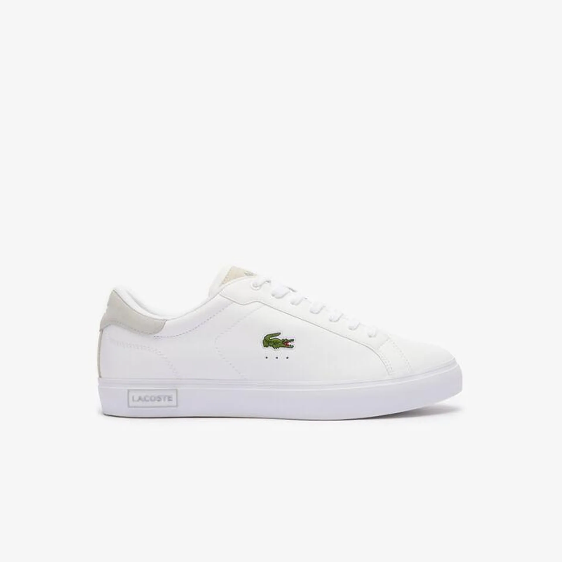 Men's Powercourt Logo Tongue Leather Trainers