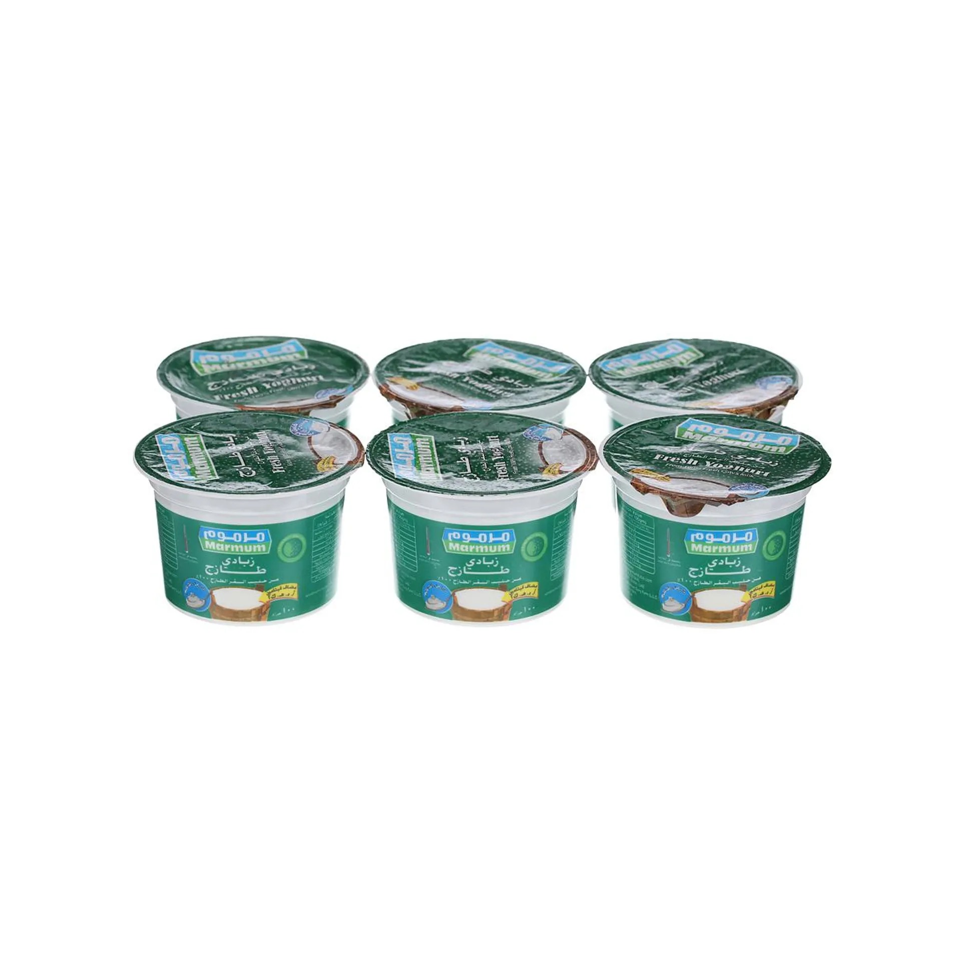 Marmum Fresh Yoghurt Full Cream 100 g × 6 Pack