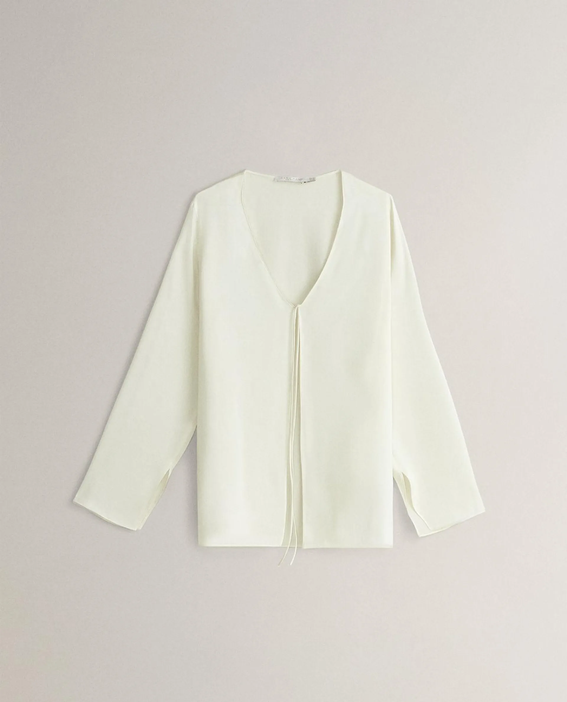 ECRU SILK BLOUSE