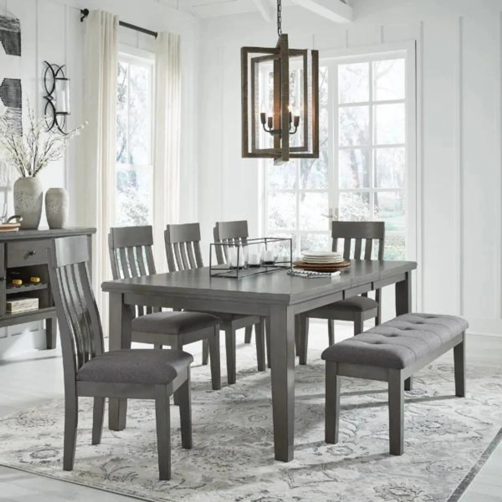 Hallanden 7 Pcs. Extendable Dining Set