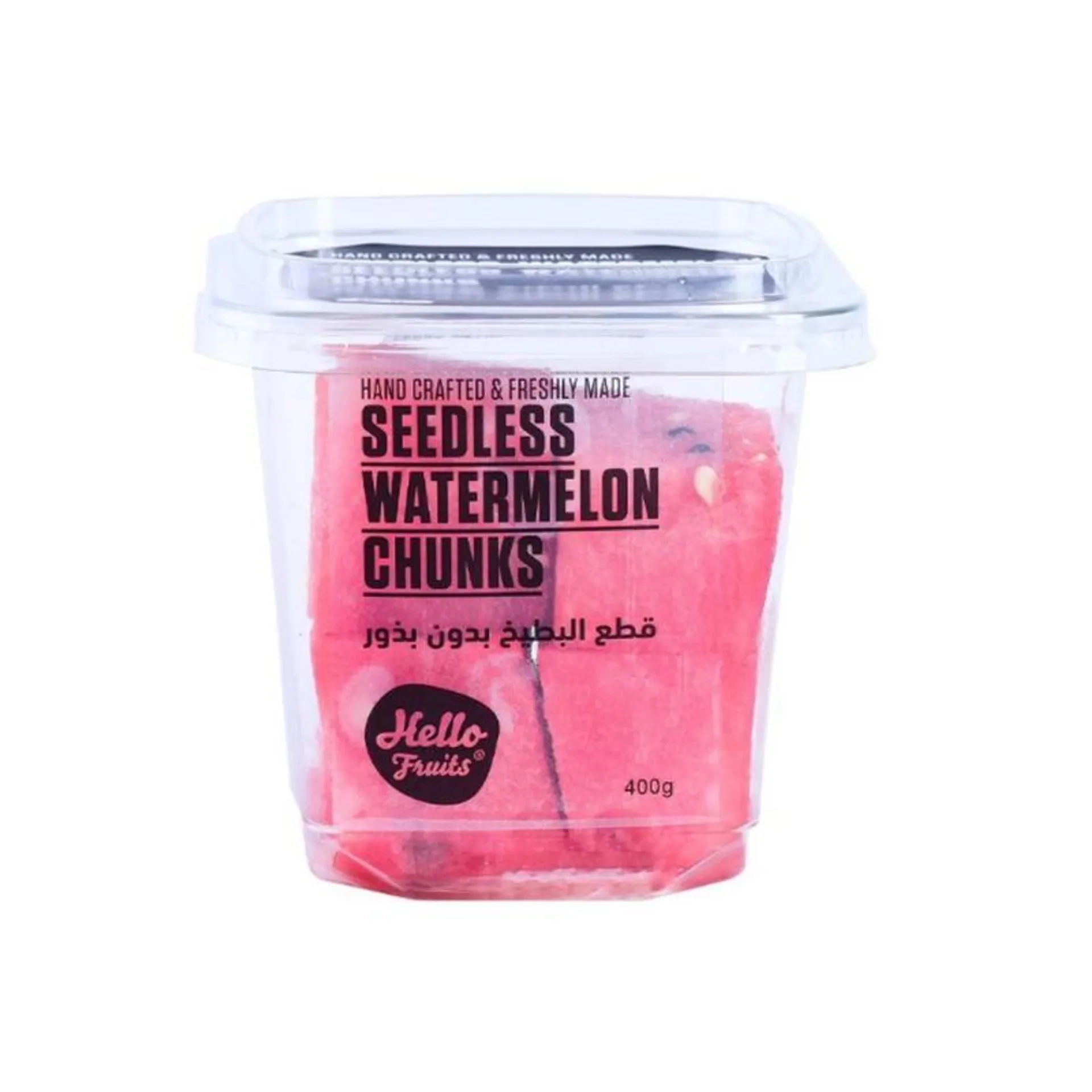 Hello Fruits Watermelon Chunks Big 400Gm