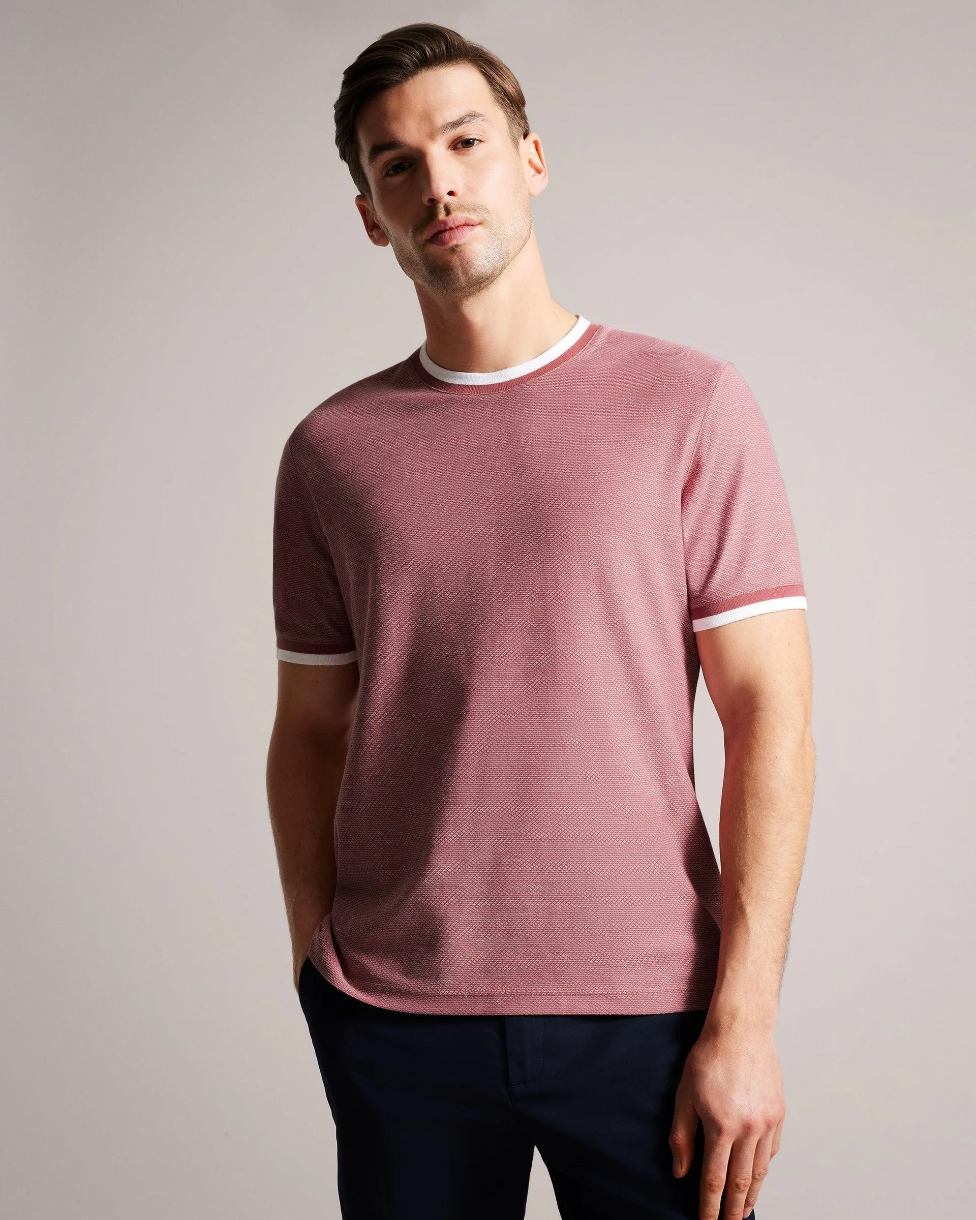 Regular Fit Textured T-Shirt