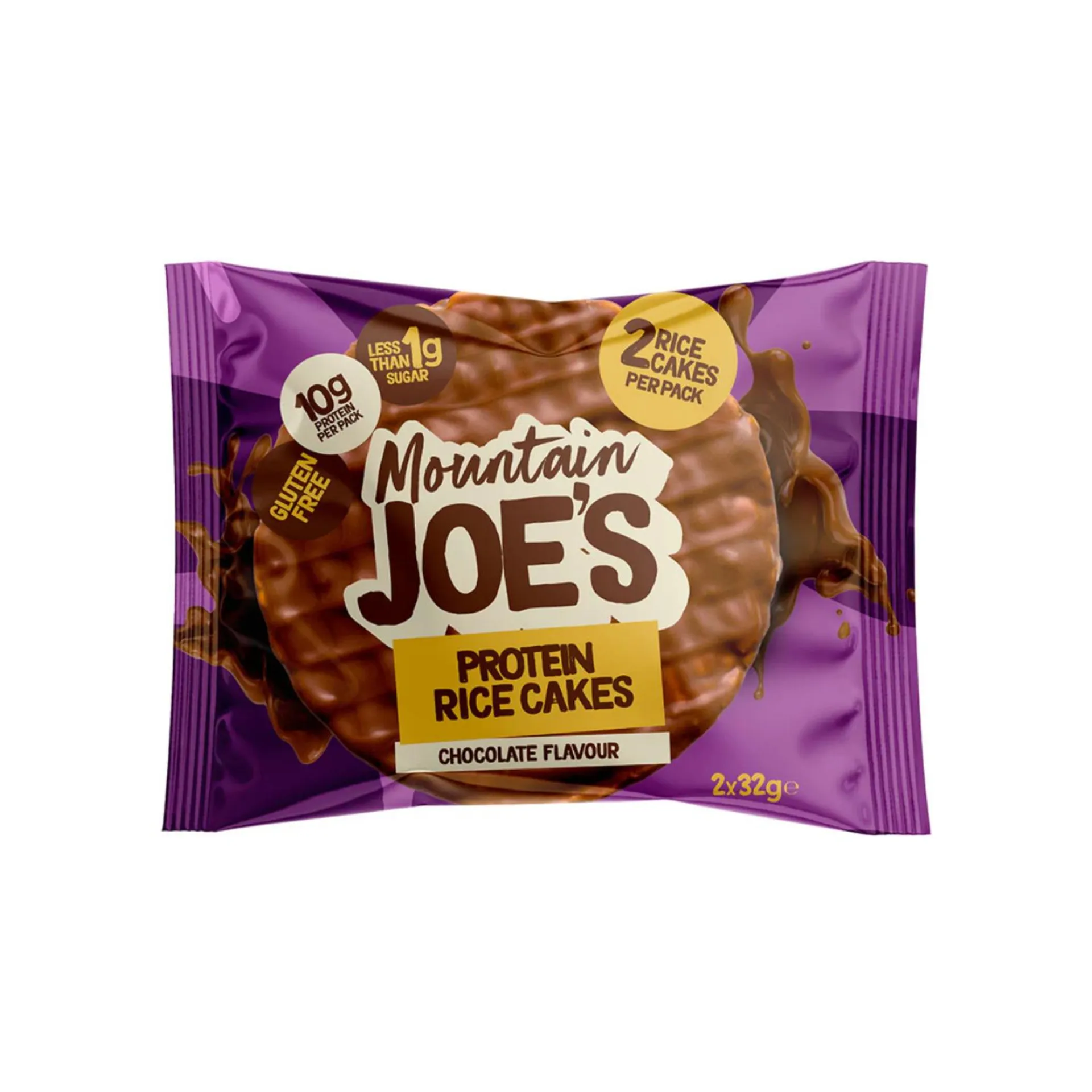 Mountain Joe's Chocolate Flavour Protein Rice Cakes 2 x 32 g