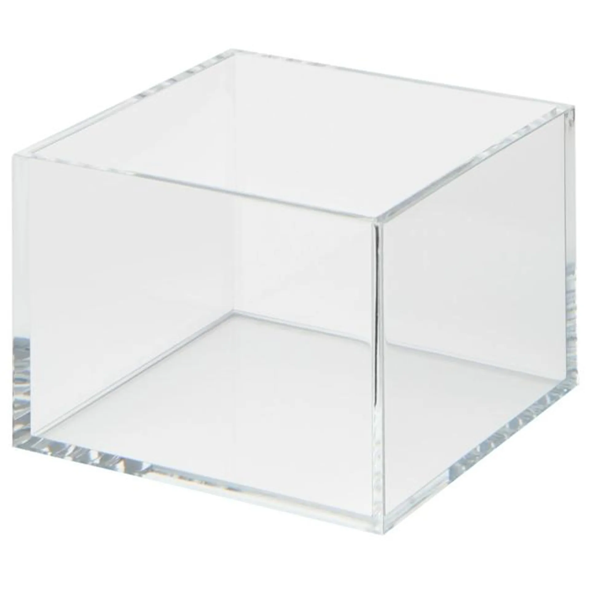 Stackable Acrylic Desktop Box, 8.4 x 8.4 x 6 cm, M, Clear