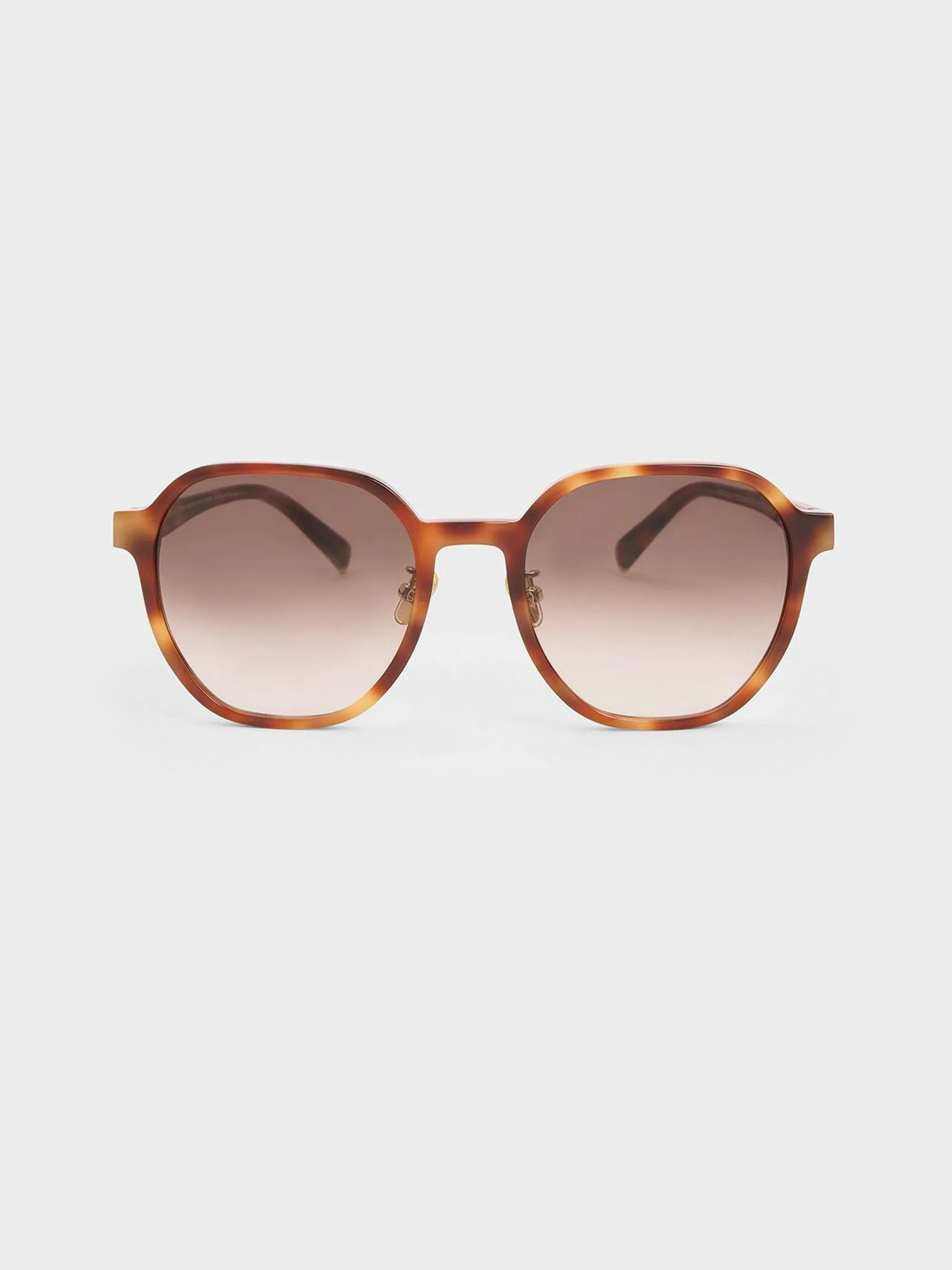 Square Recycled Acetate Sunglasses - T. Shell