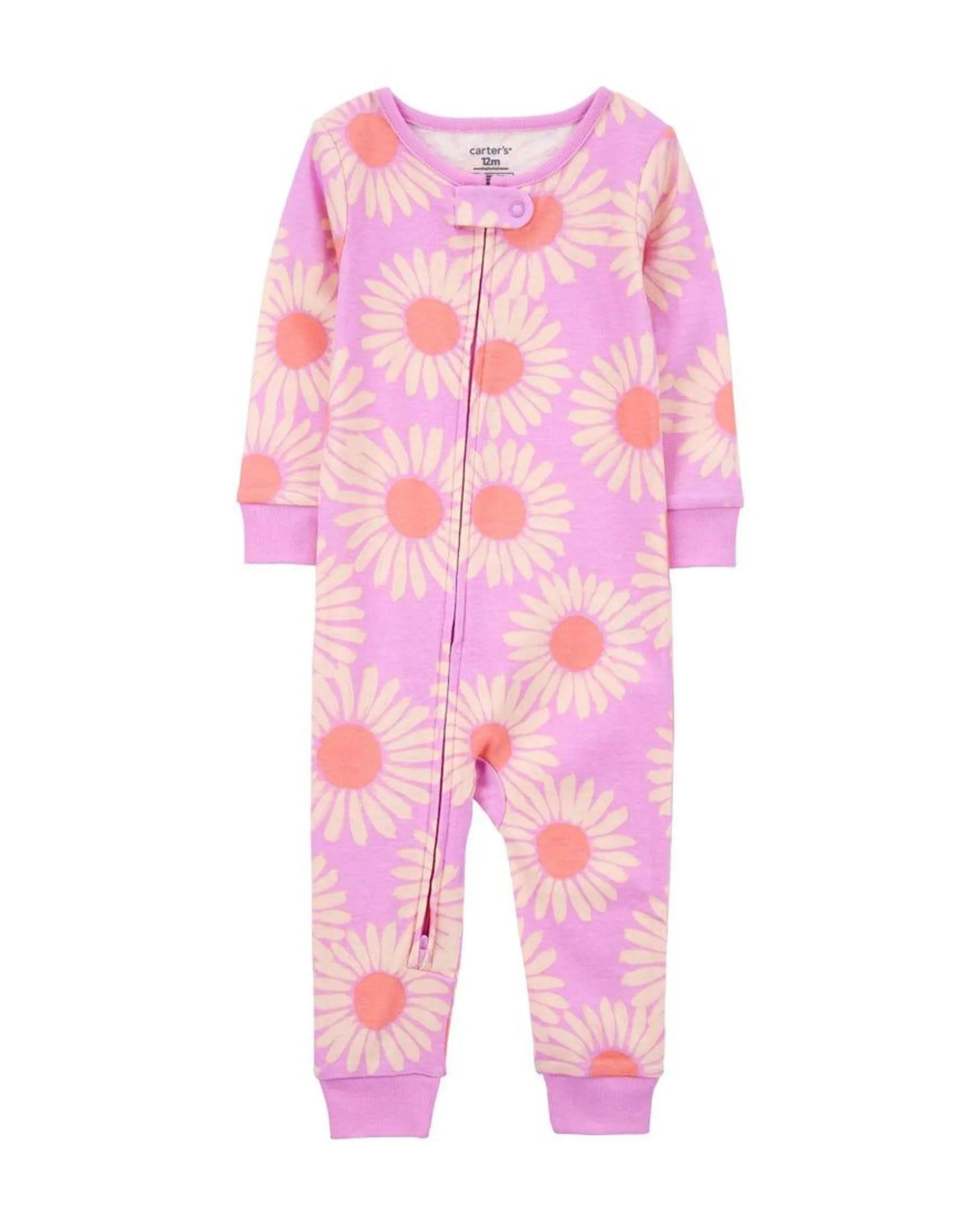 All-Over Floral Print Footless Pyjamas