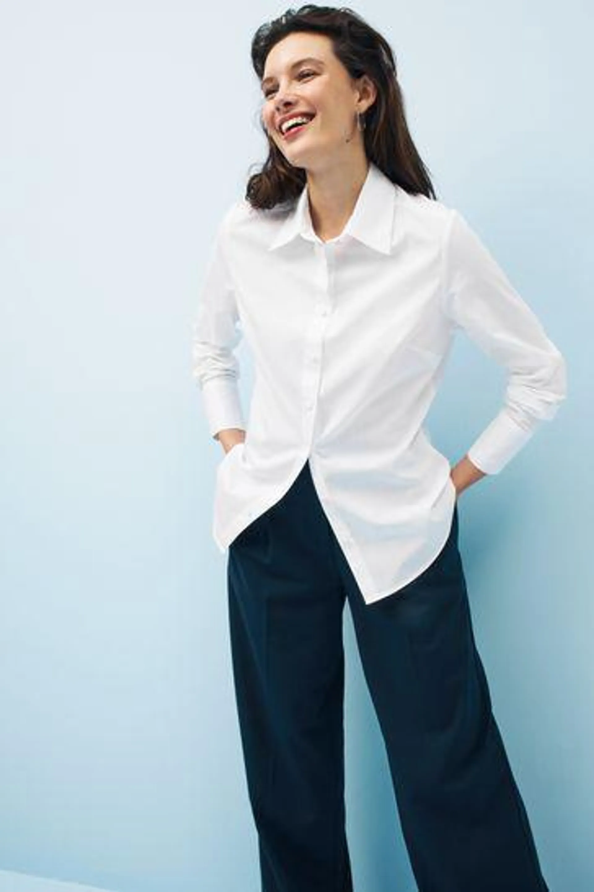 Fitted Cotton Formal Shirt