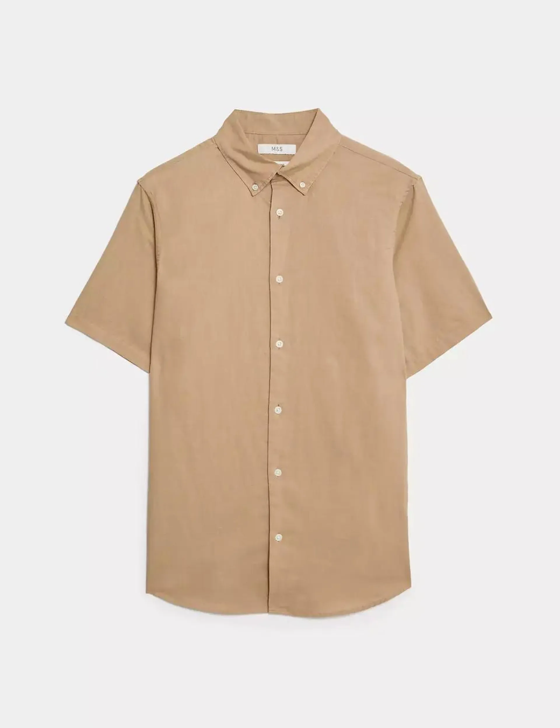 Easy Iron Cotton Linen Blend Shirt