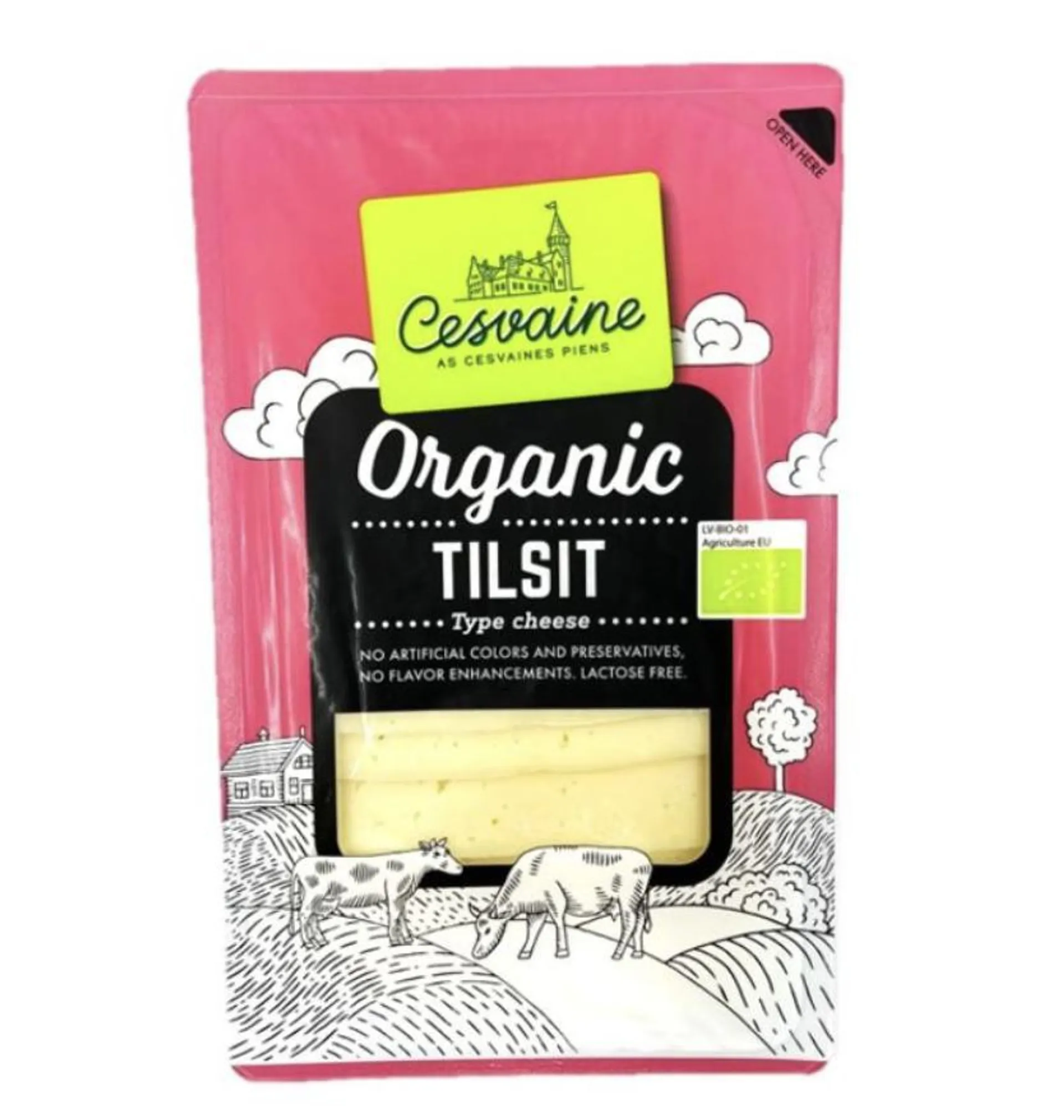 Cesvaines Piens Organic Cheese Tilsit 150g