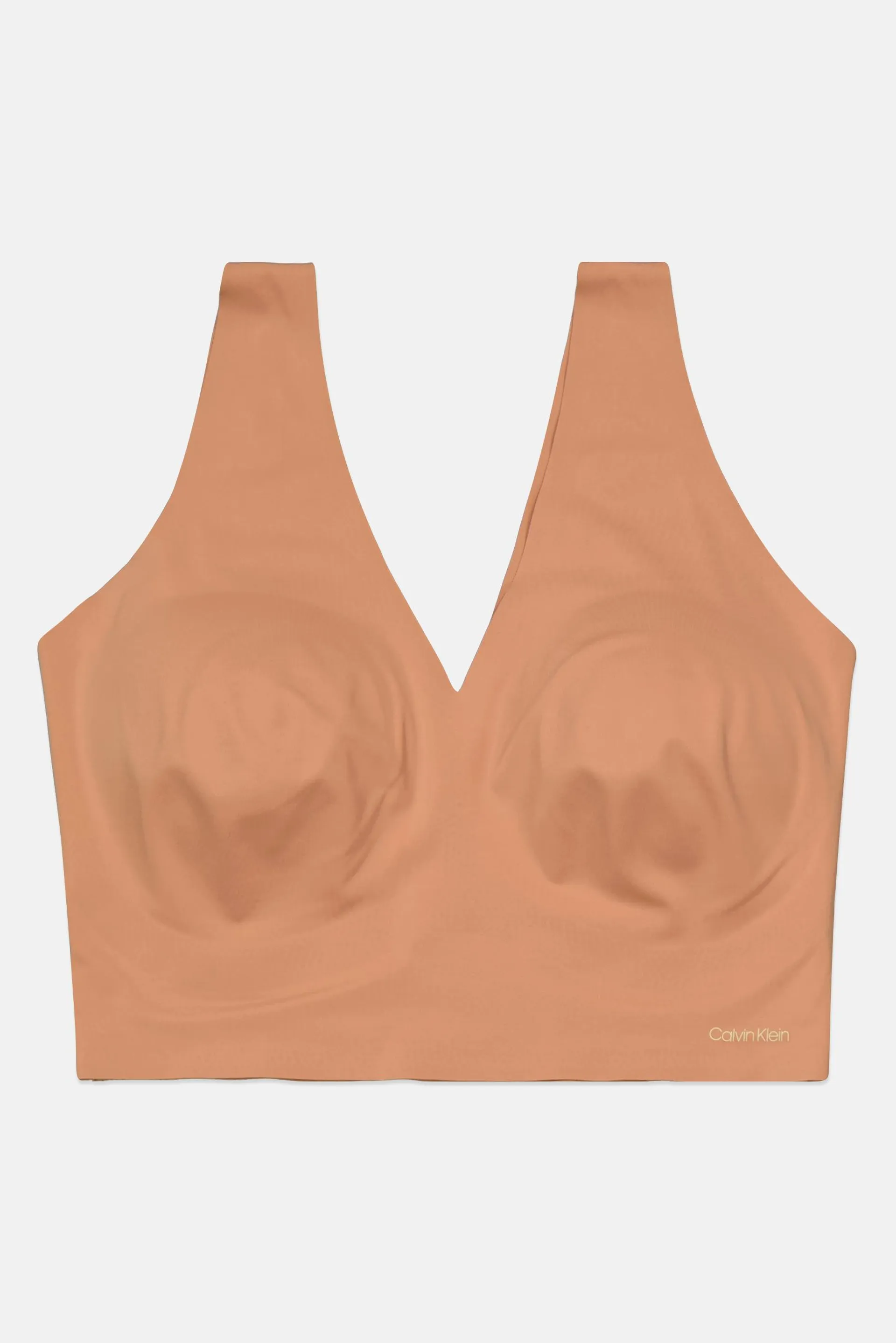 Women Brand Logo Padded Bralette, Brown