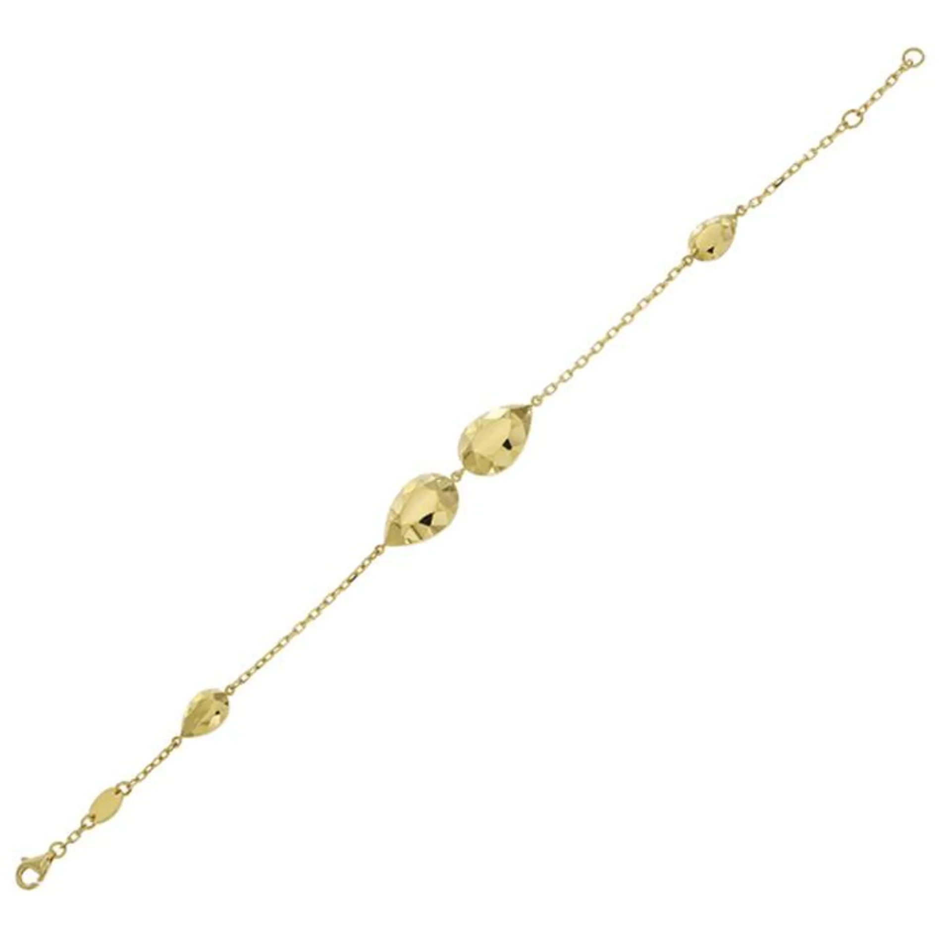 Moda Diamante 18k Yellow Gold Bracelet