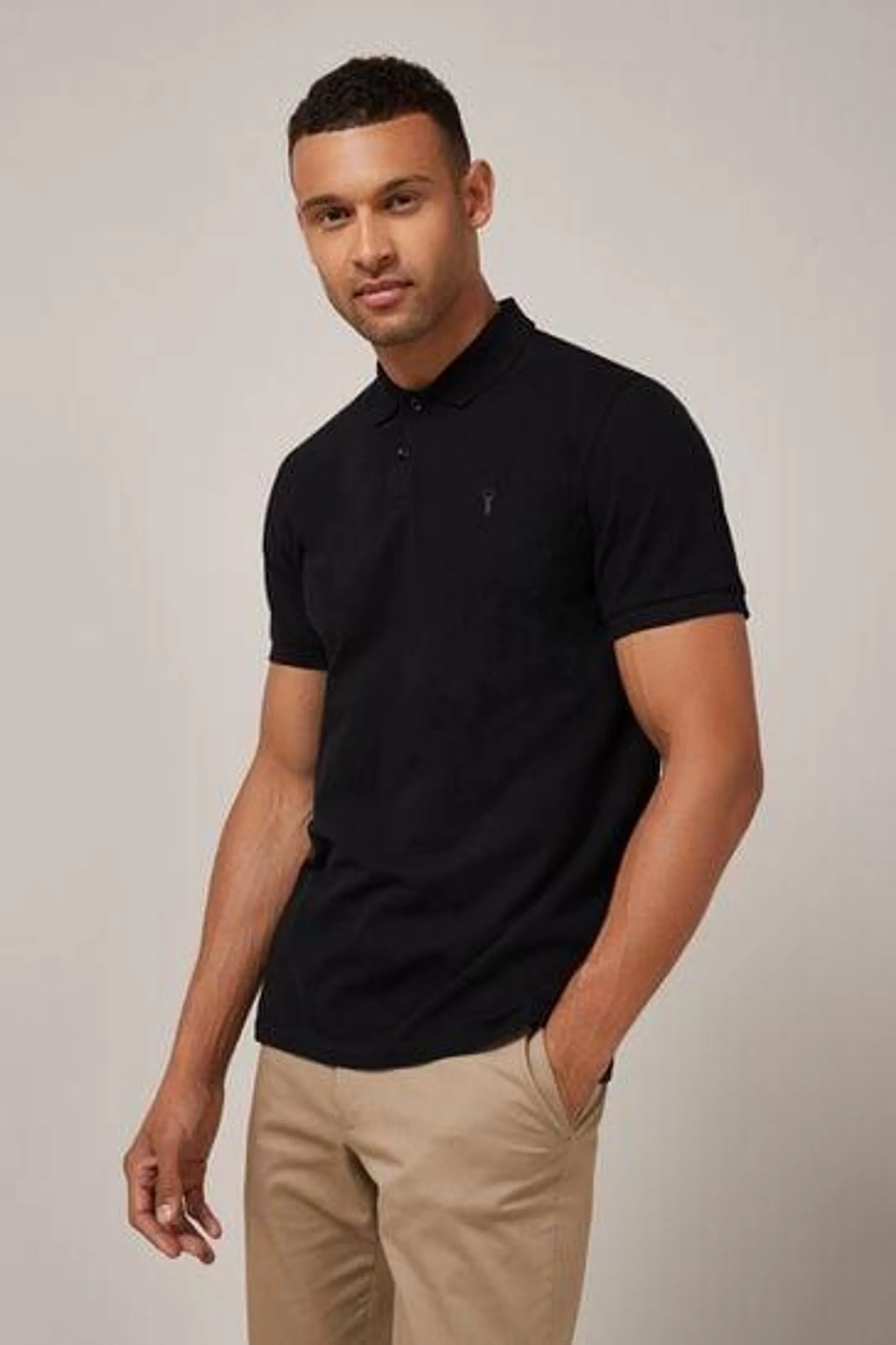 Short Sleeve Pique Polo Shirt