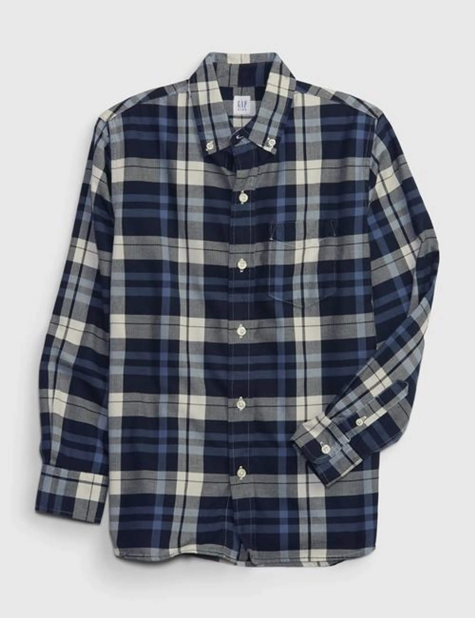 Kids Poplin Button-Down Shirt