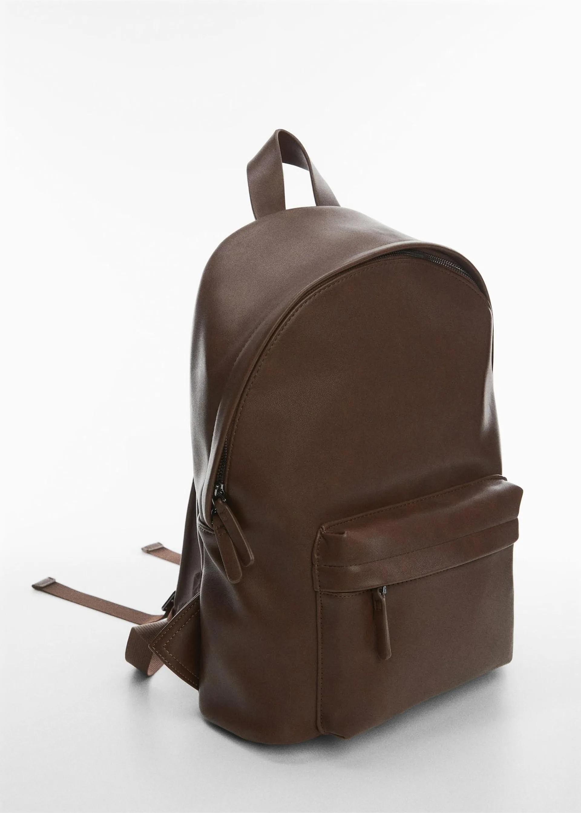 Nappa leather effect backpack