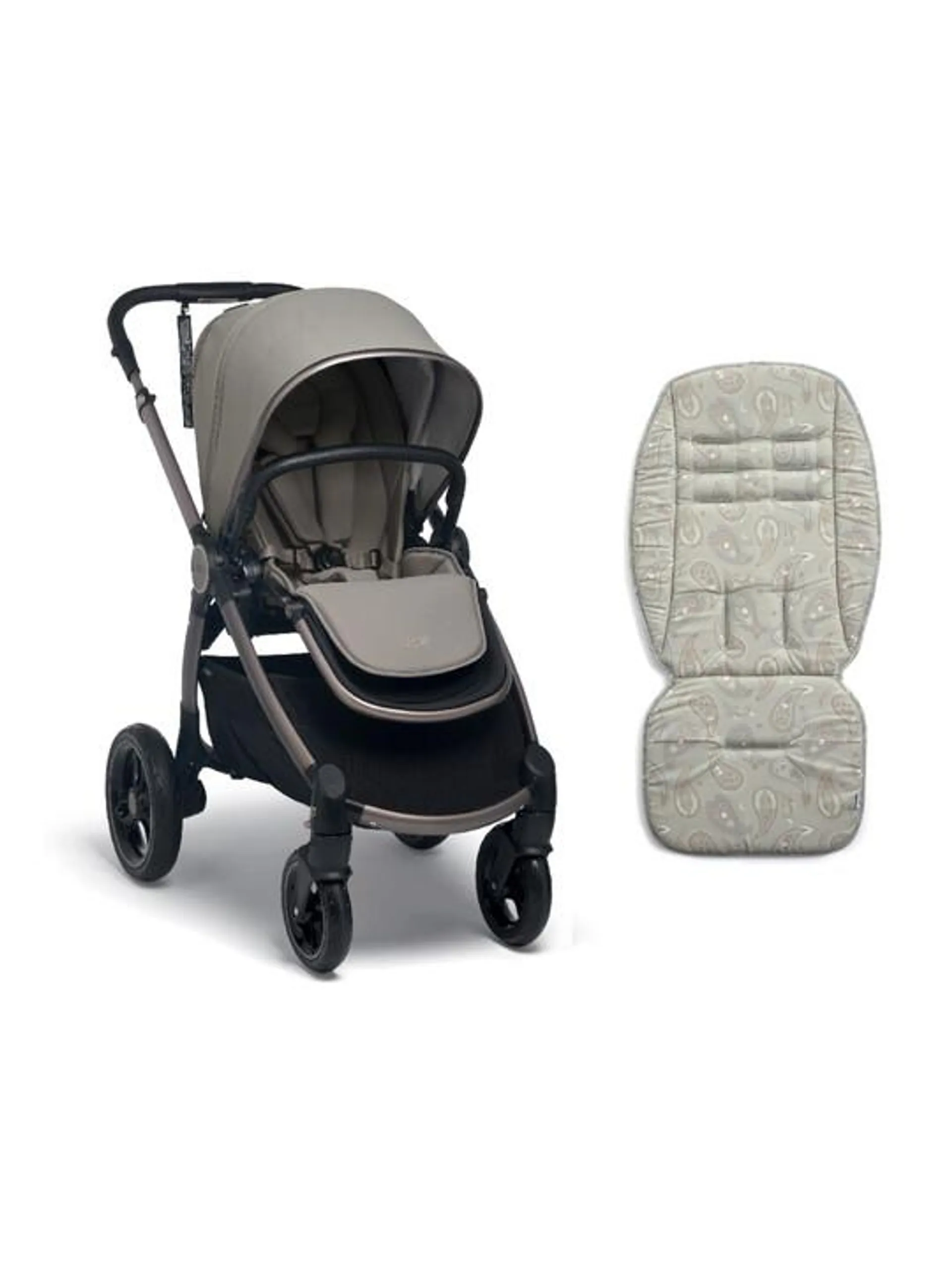 Ocarro Studio Pushchair with Paisley Crescent Memory Foam Liner