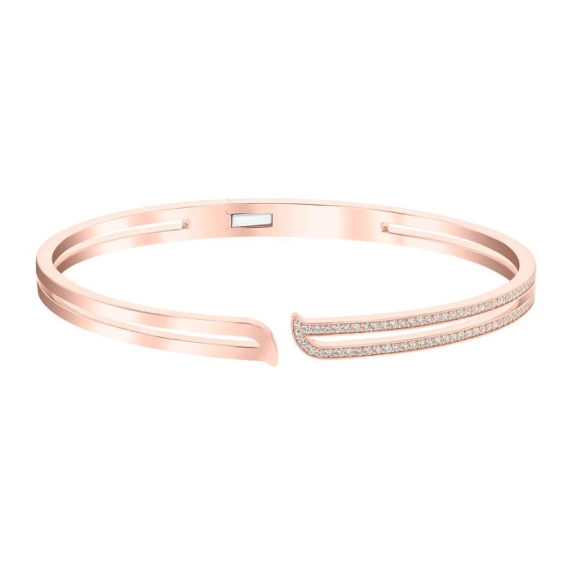 Alif Rose Gold Diamond Bangle
