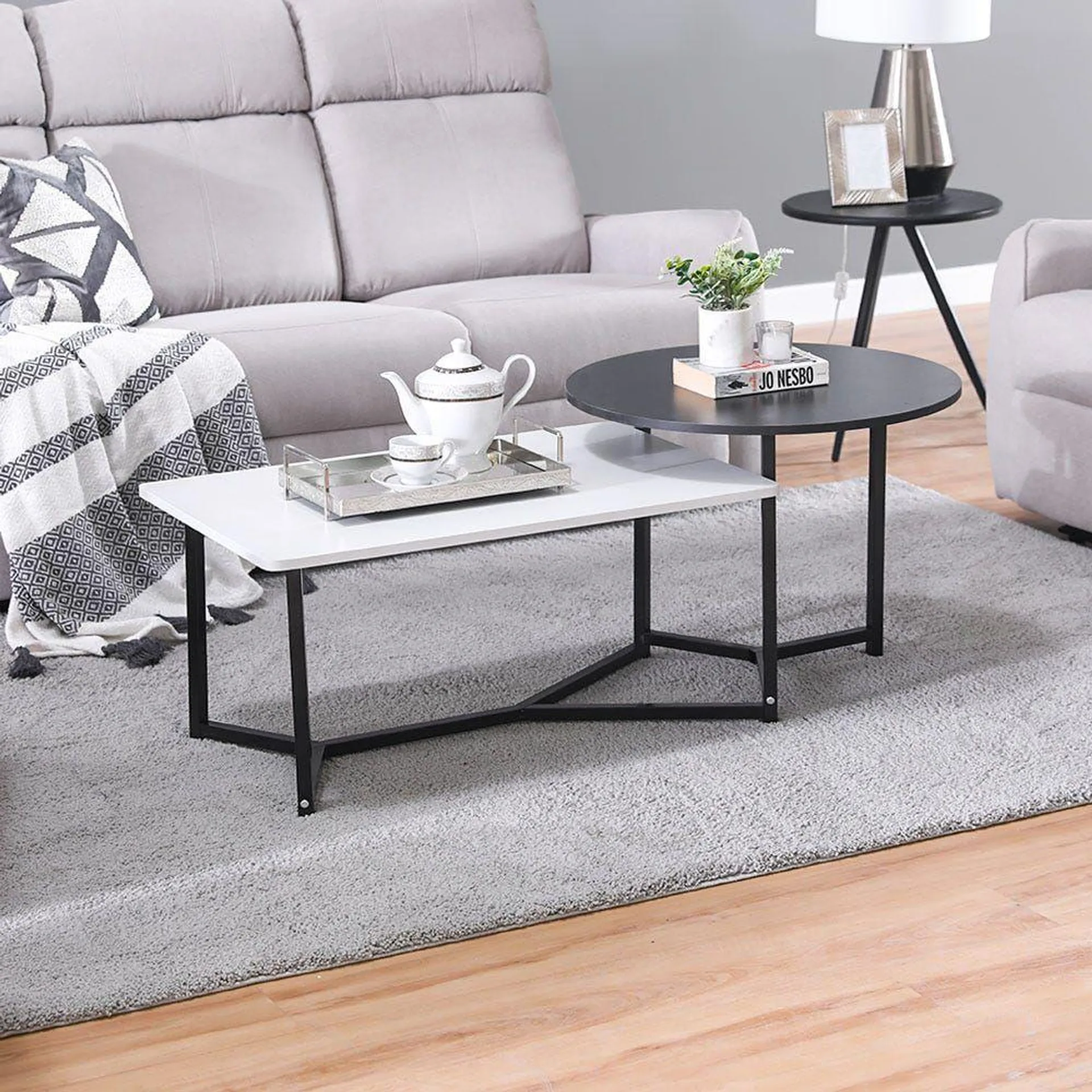 Davide Coffee Table - White/Black