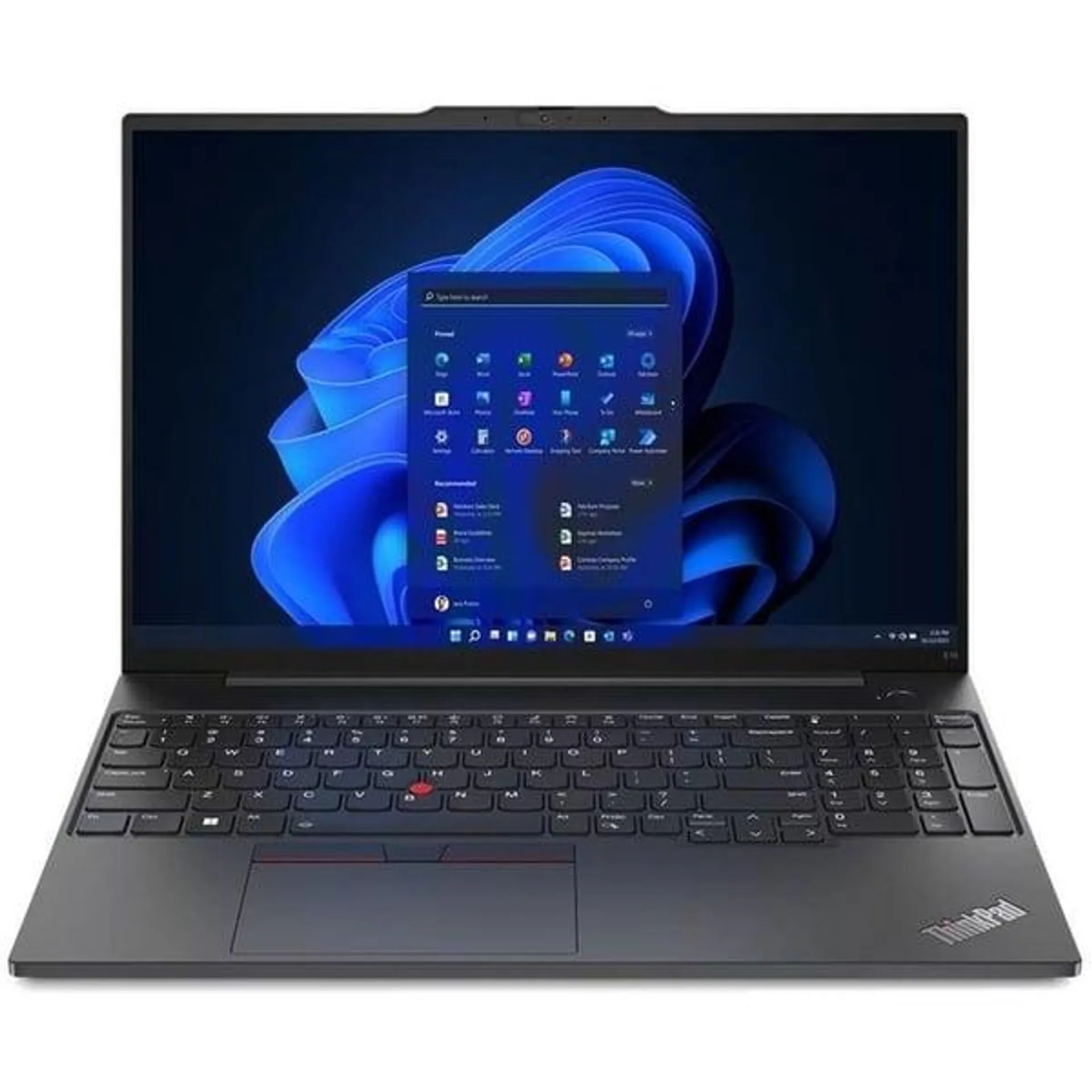 Lenovo ThinkPad E16 Gen 1 (2023) Laptop – 13th Gen / Intel Core i7-1355U / 16inch WUXGA / 512GB SSD / 8GB RAM / Shared Intel Iris Xe Graphics / Windows 11 Pro / English & Arabic Keyboard / Graphite Black / Middle East Version – [21JN000MGR]