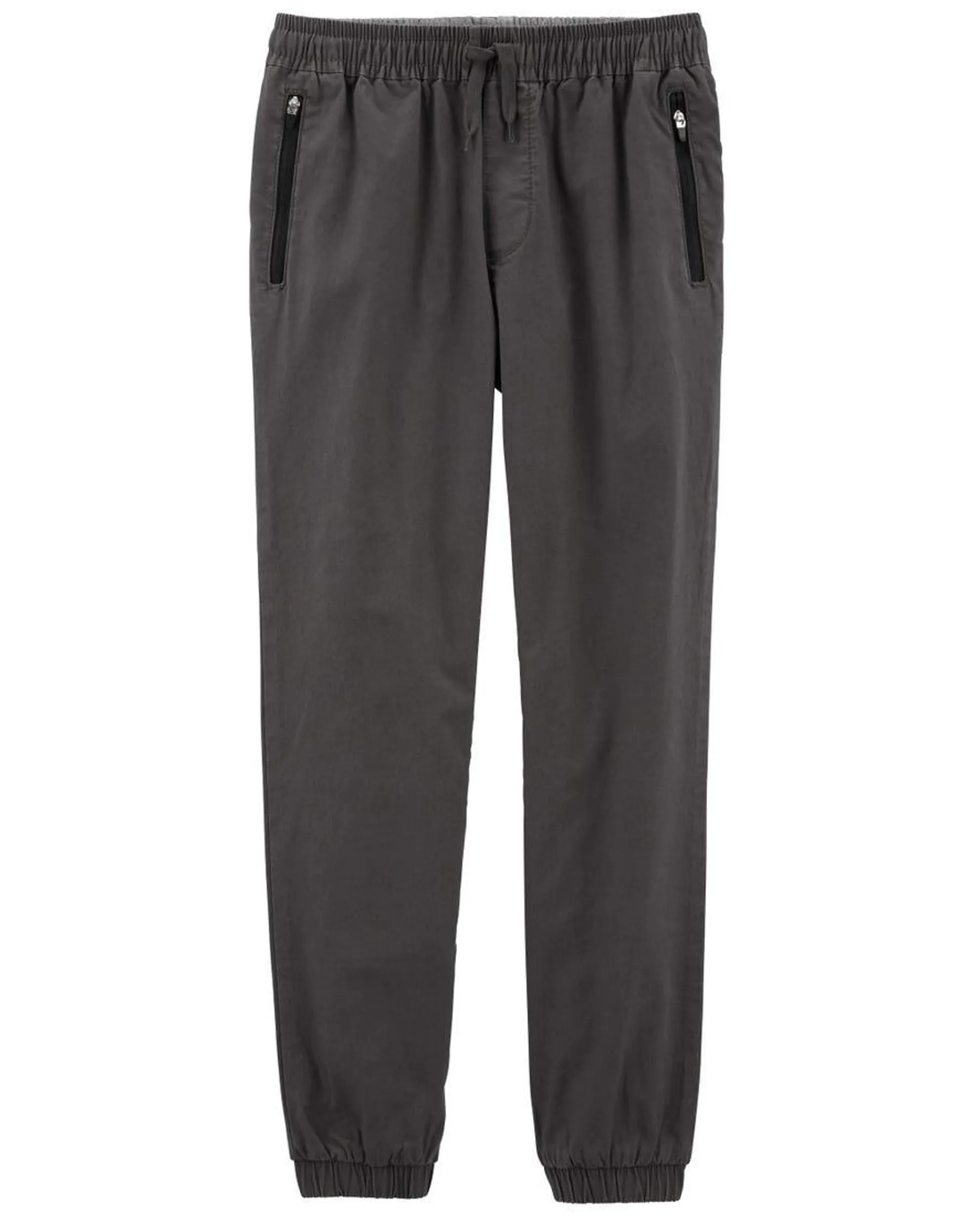 Stretch Canvas Pull-On Joggers