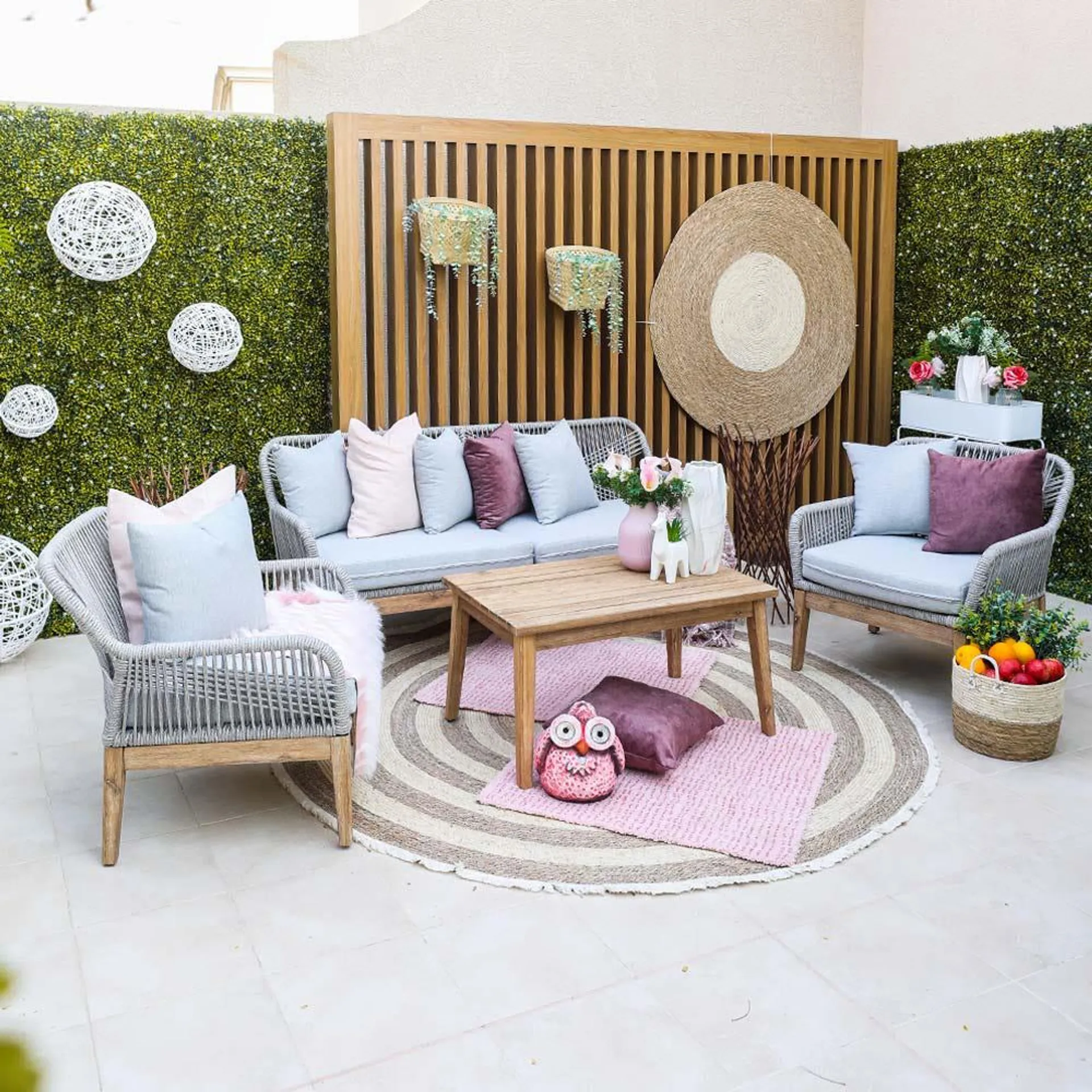New Cheri 5-Seater Outdoor Wooden Sofa Set