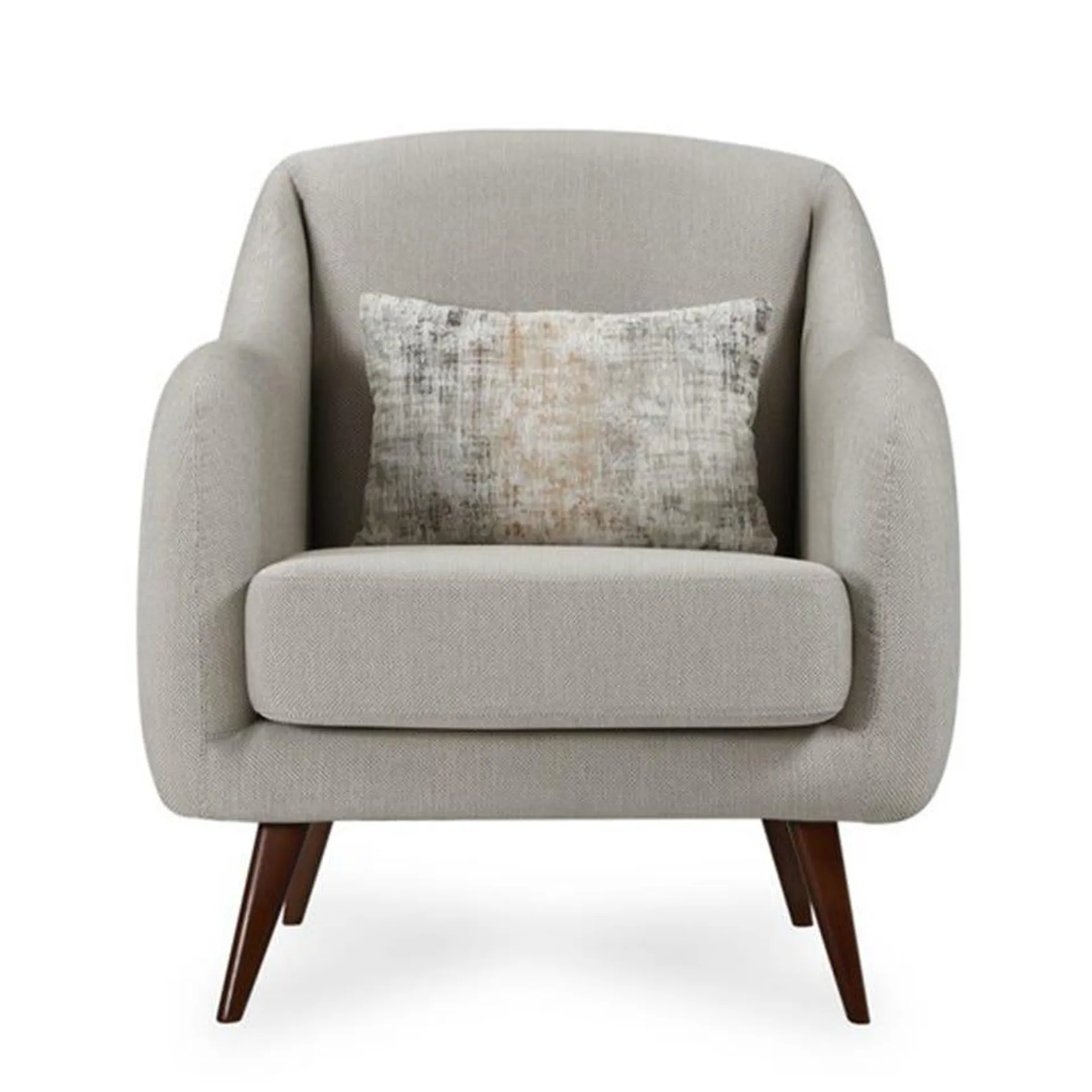 Natali Fabric Upholstered Armchair, Beige