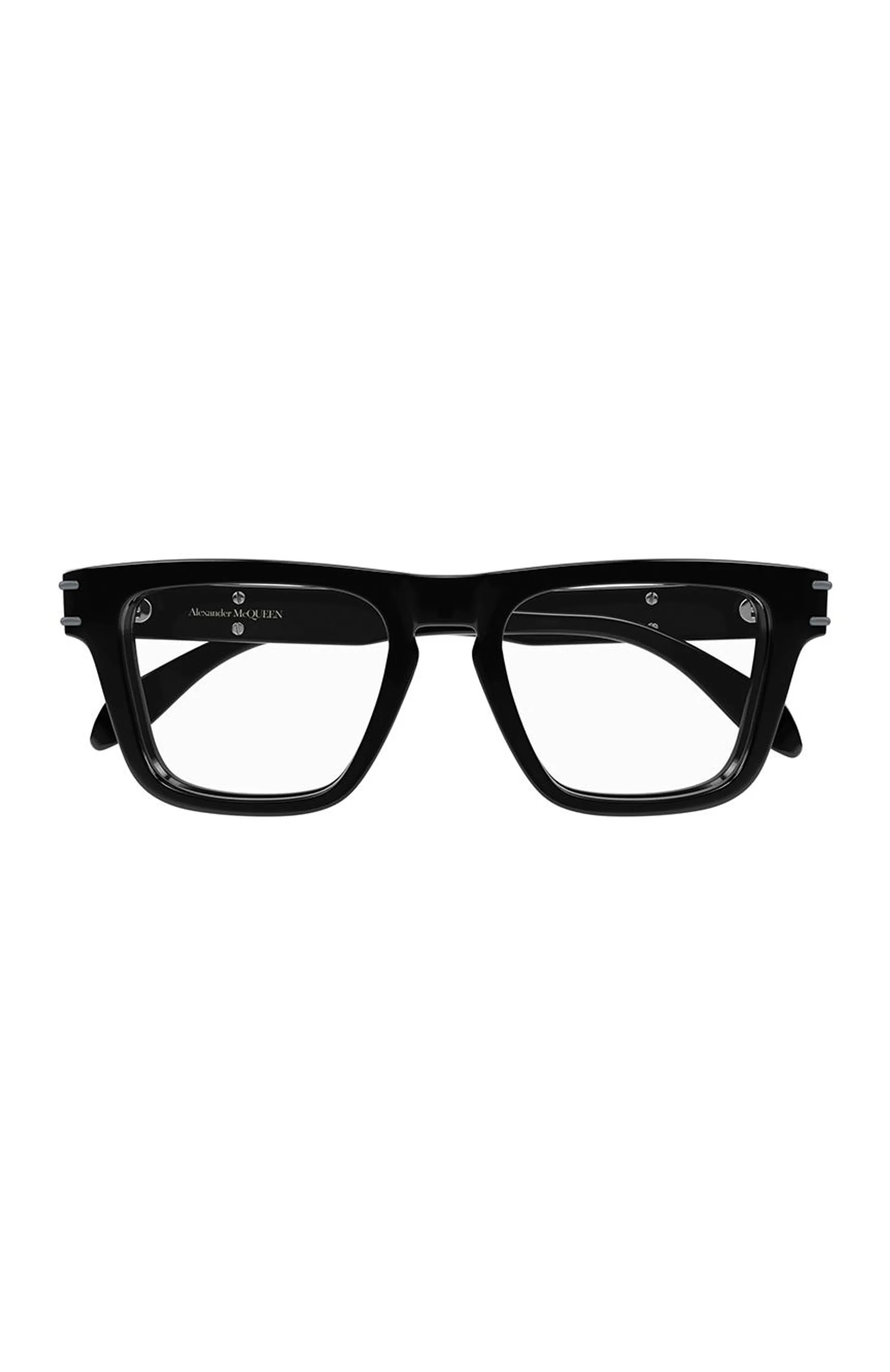 Men Rectangle Black Optical Frame