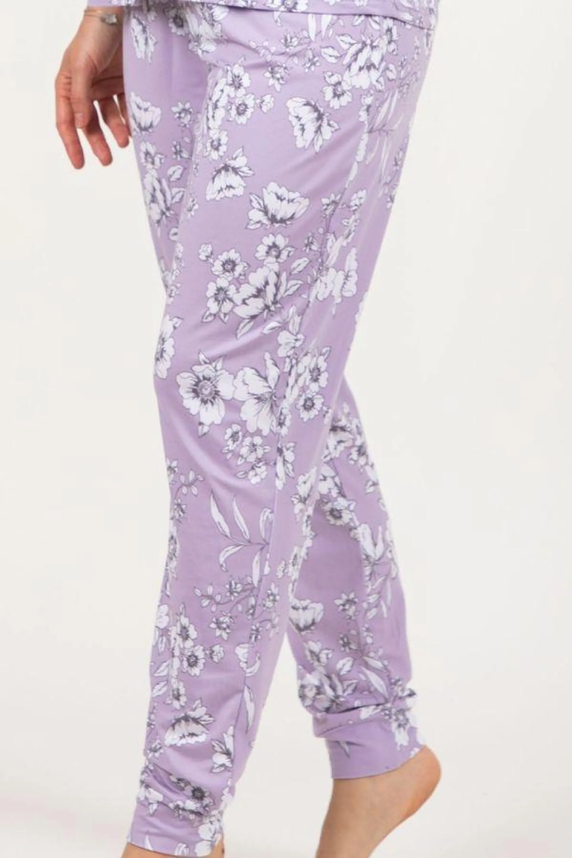 Ladies Lilac Floral Pant