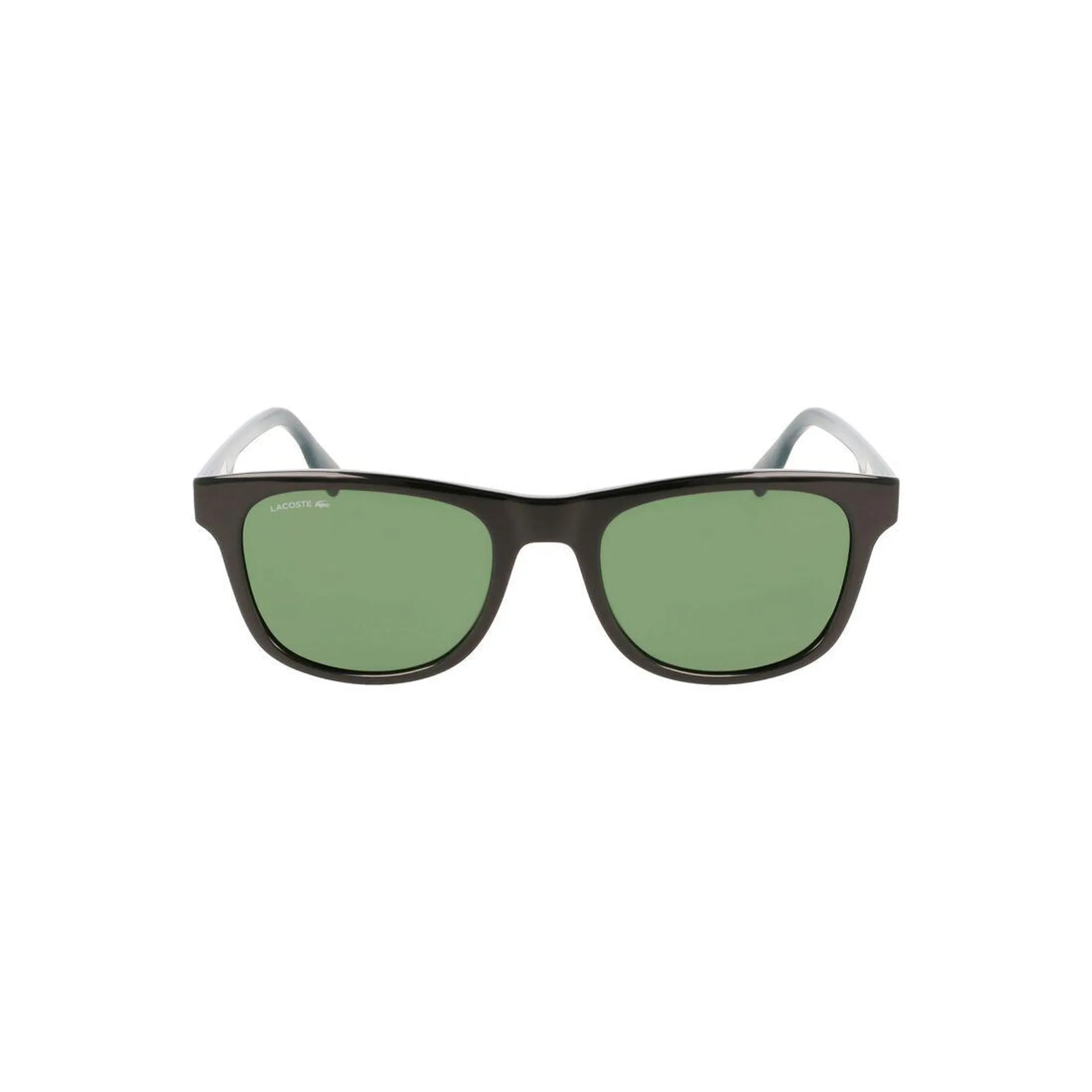 Unisex Rectangle Plastic Colour Block Sunglasses
