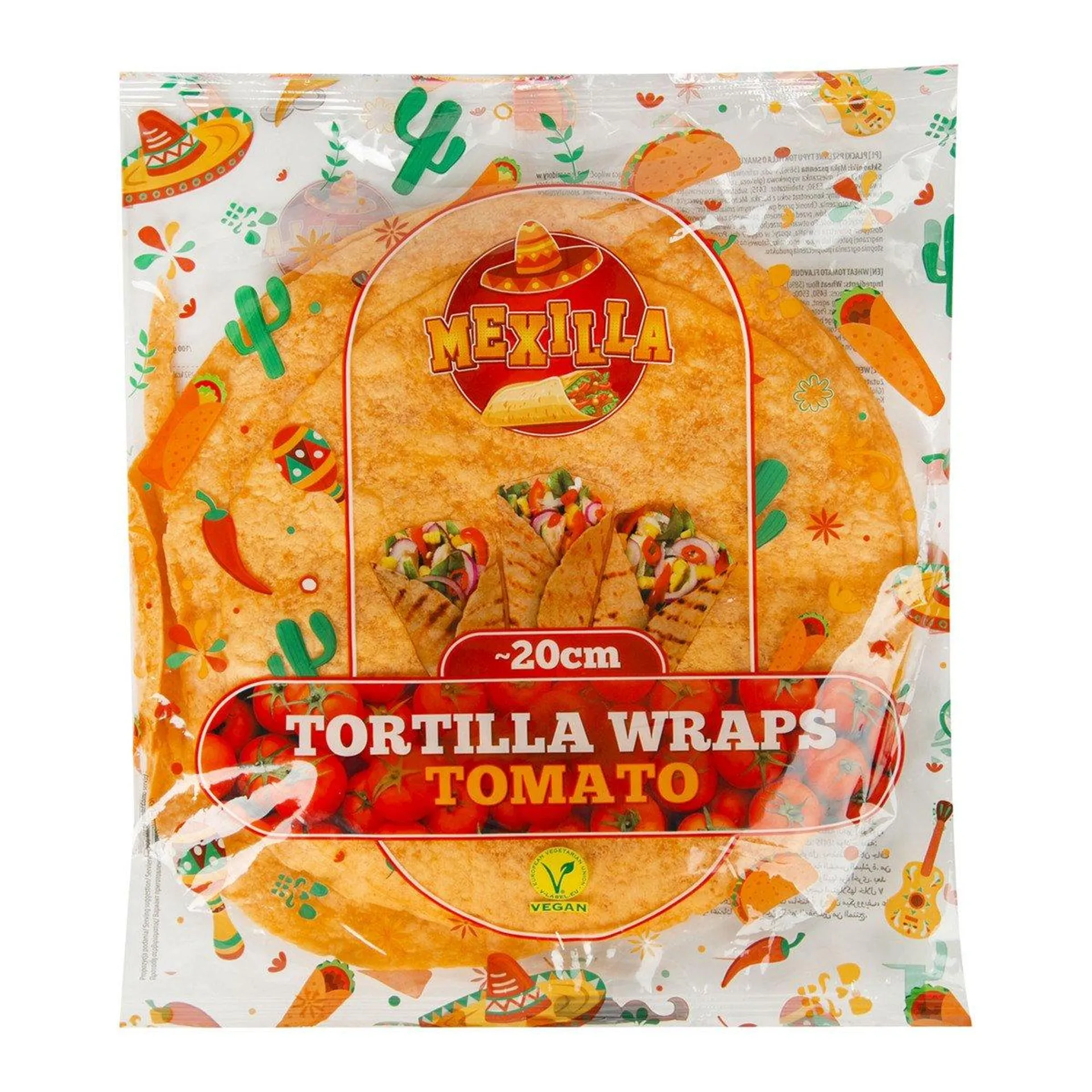 Mexilla Tomato Tortilla Wraps 400 g