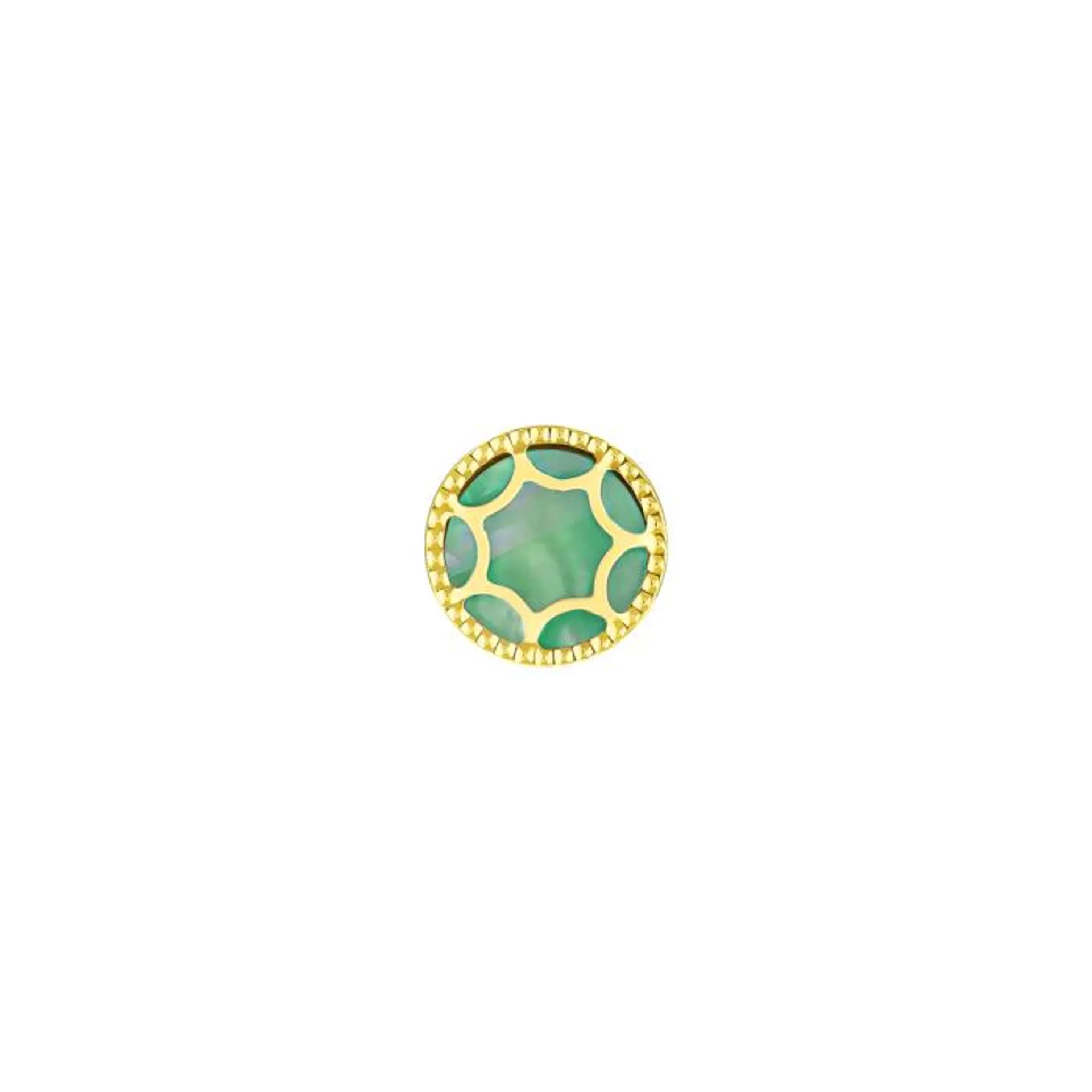 Amelia Roma Stud Earrings in 18K Yellow Gold