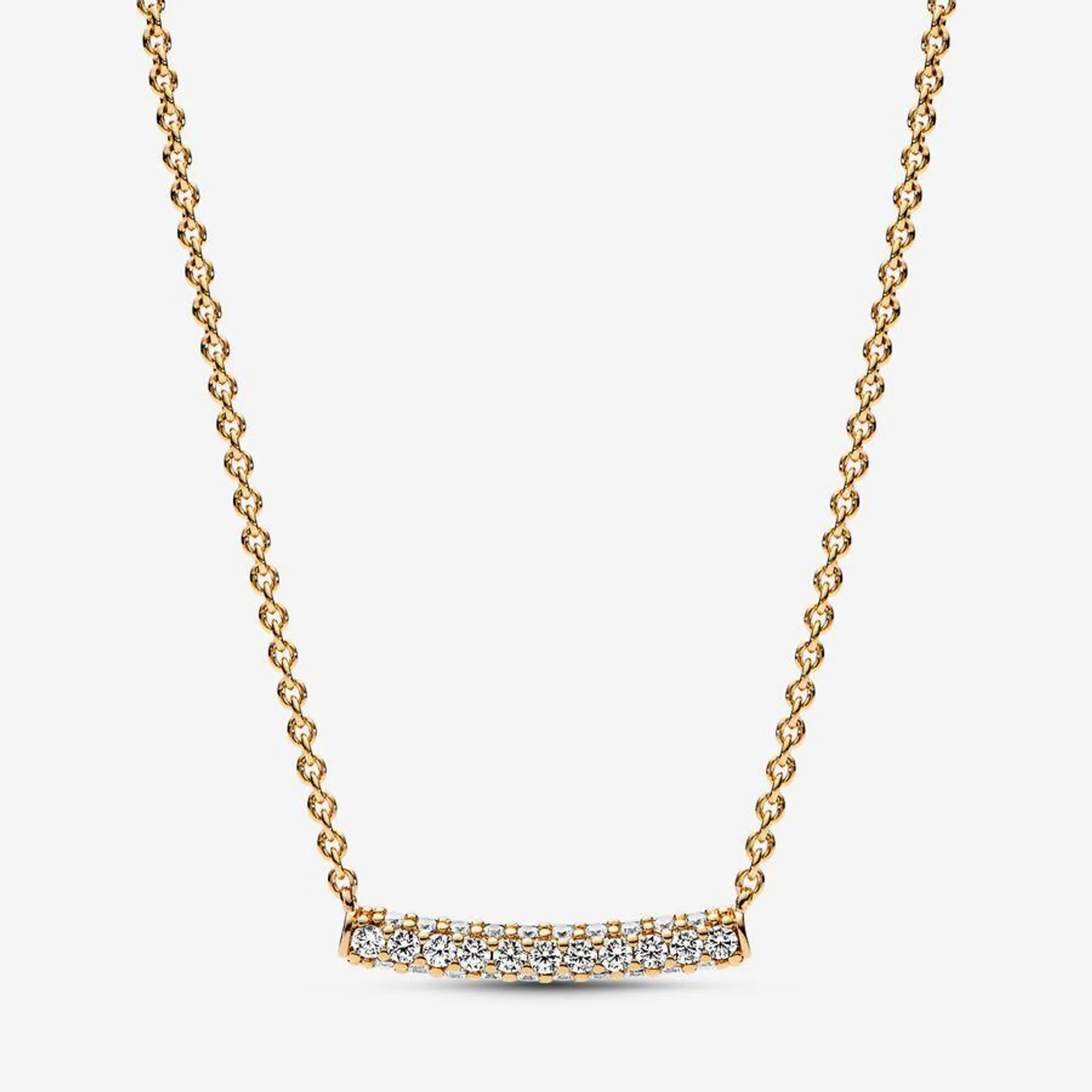 Pandora Timeless Pavé Single-row Bar Collier Necklace