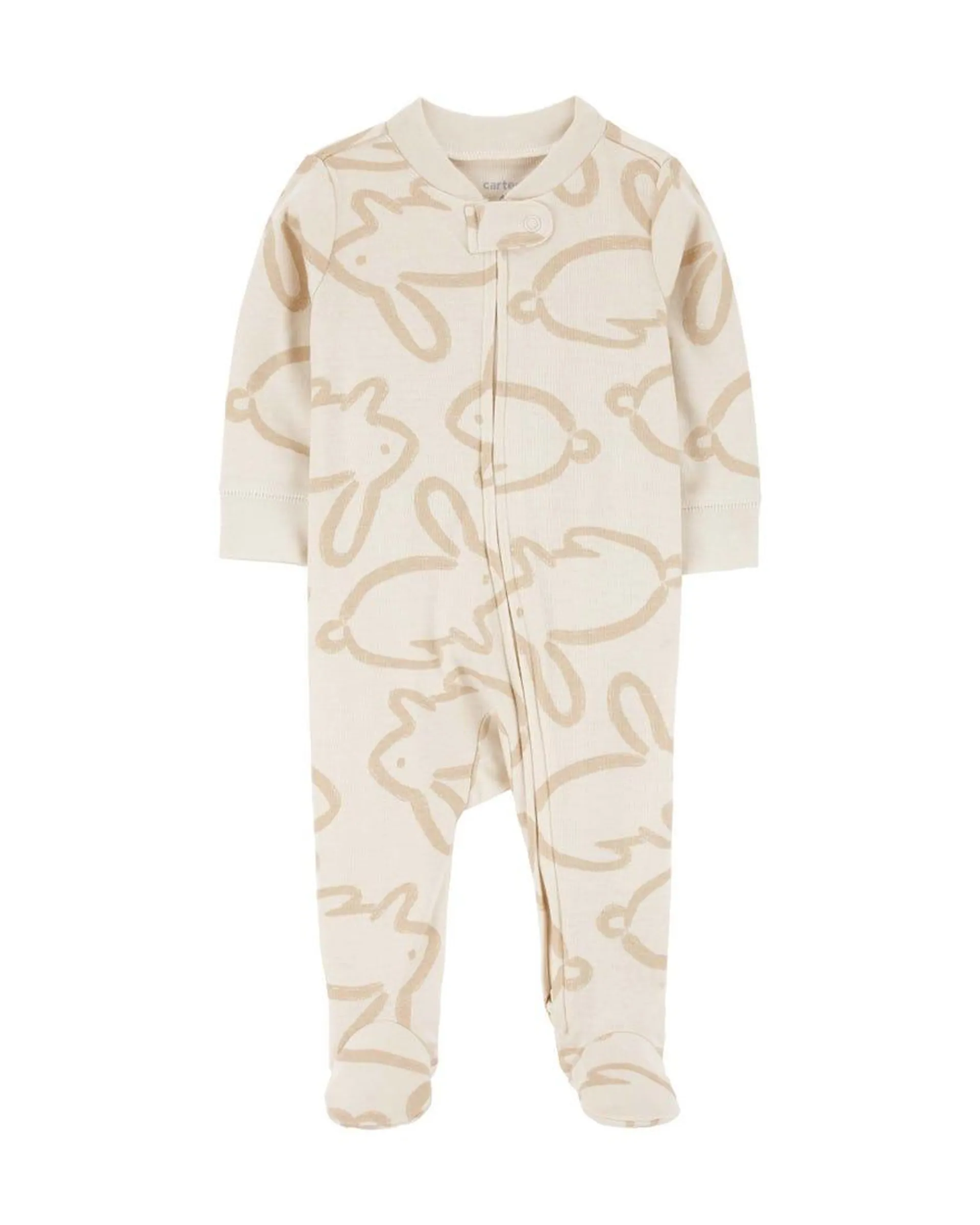 Ivory Bunny 2-Way Zip Sleeper Pyjamas