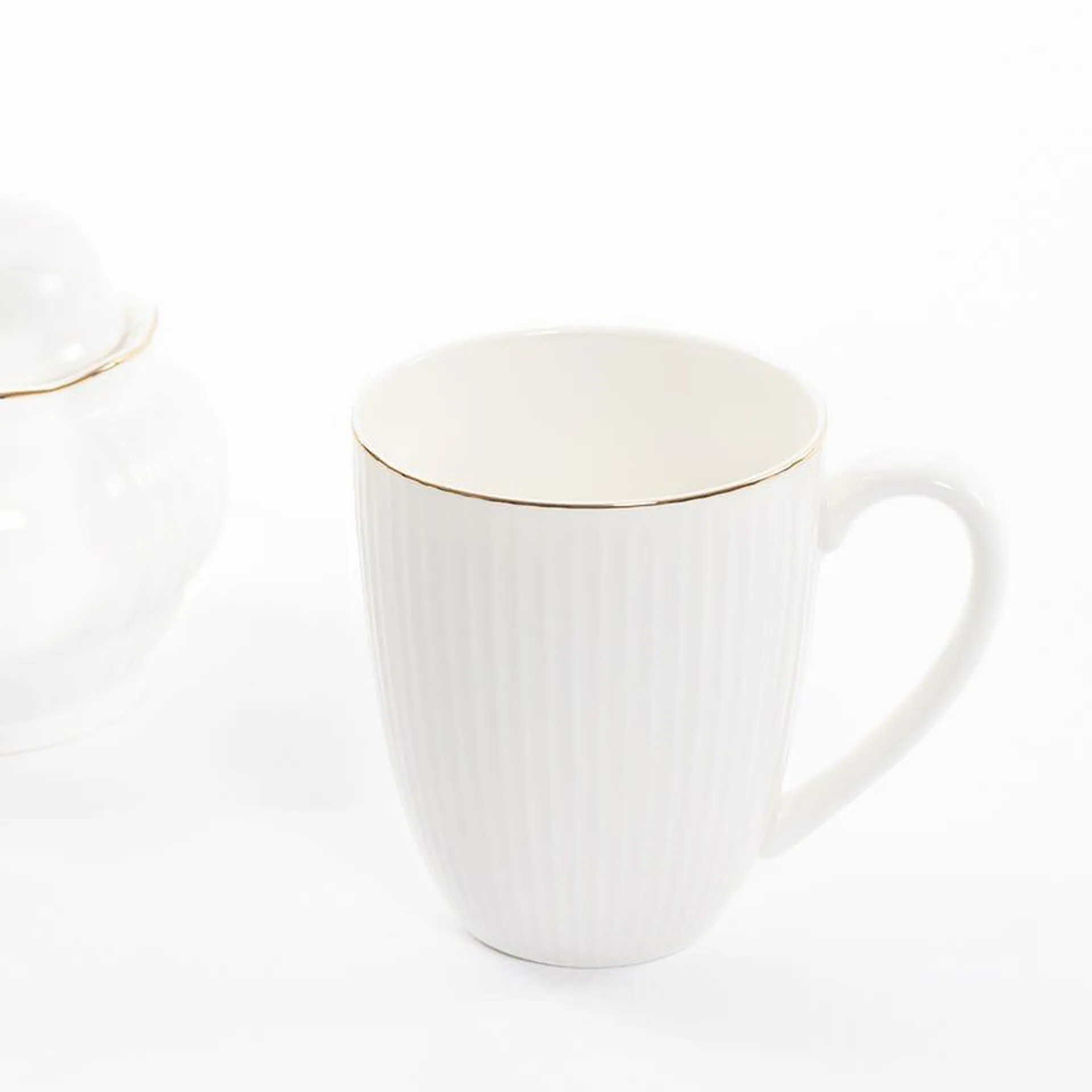 Luce Mug, White - 12x8.5cm