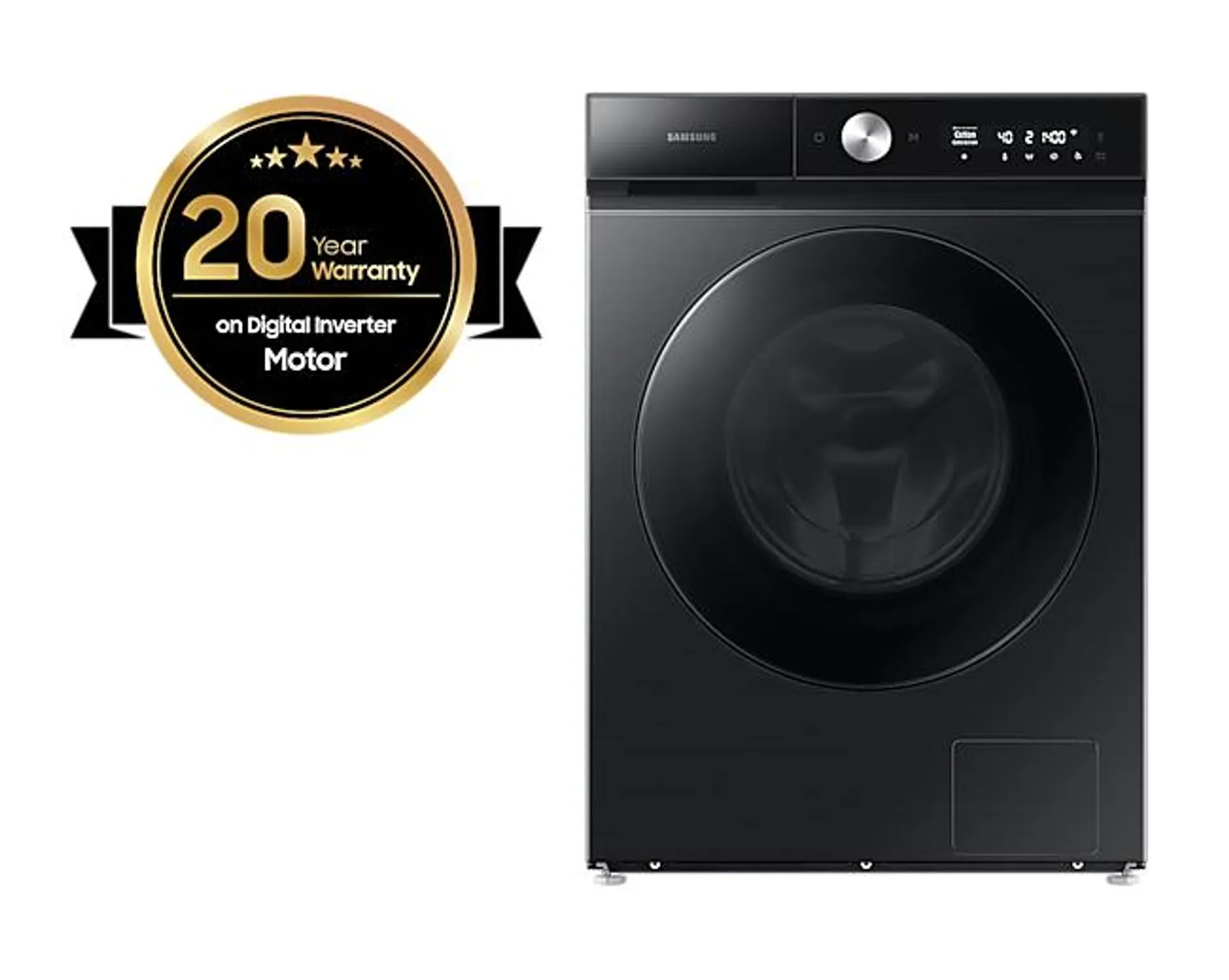 Front Load Washer Dryer Combo with AI Ecobubble™ and AI Control, 11.5KG, Black - WD11BB944DGBGU