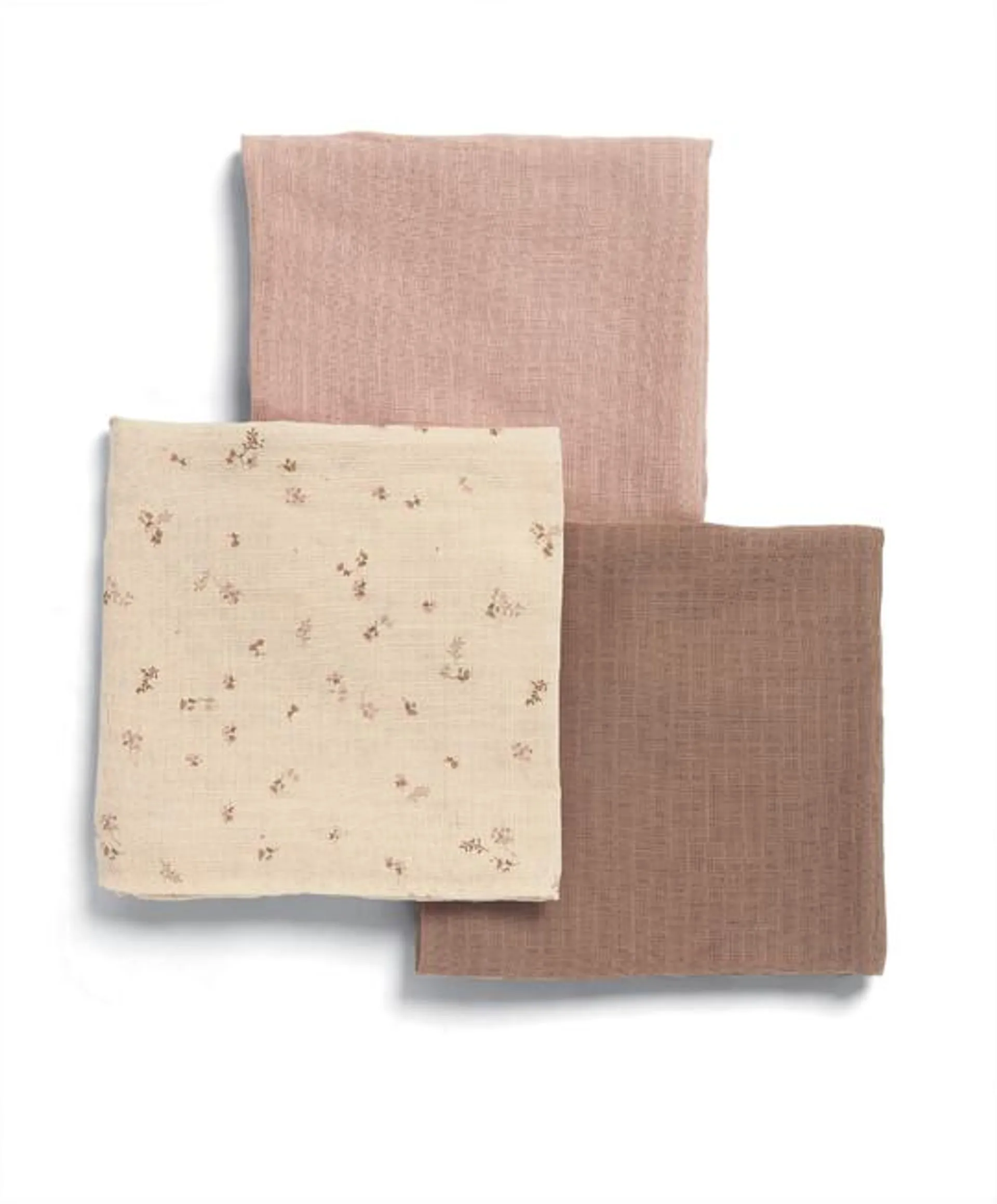 3 Pack Muslin Squares - Wildflower