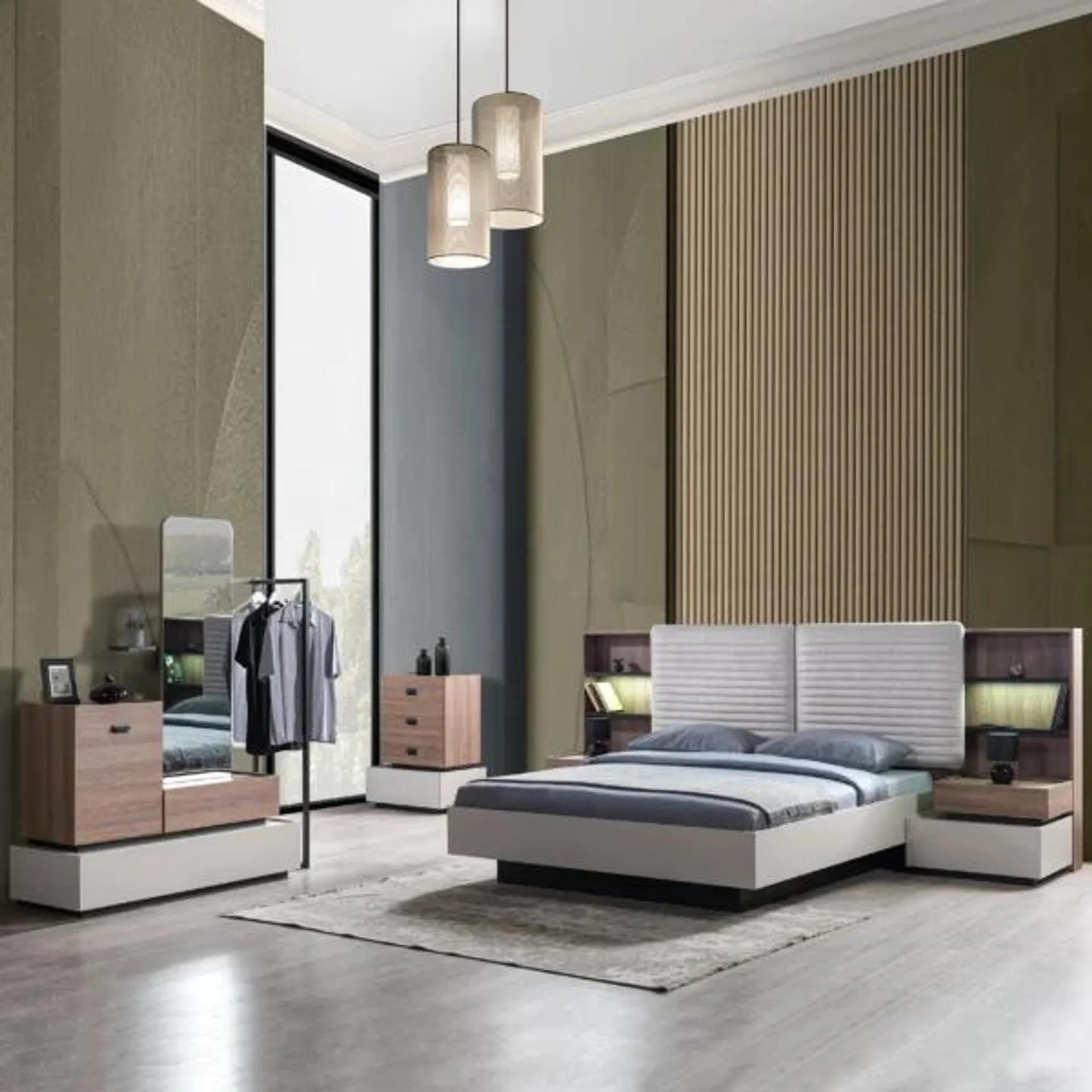 Roma 5 Pcs. King Bedroom Set